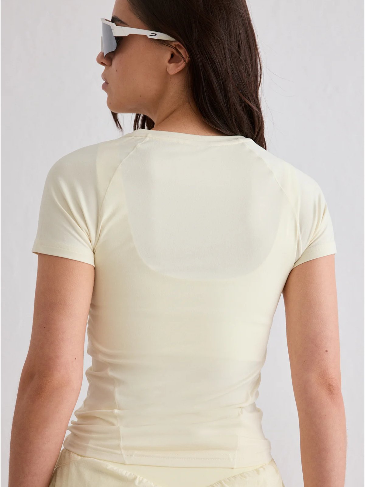 Aim'n Soft Basic Short Sleeve Lemon White