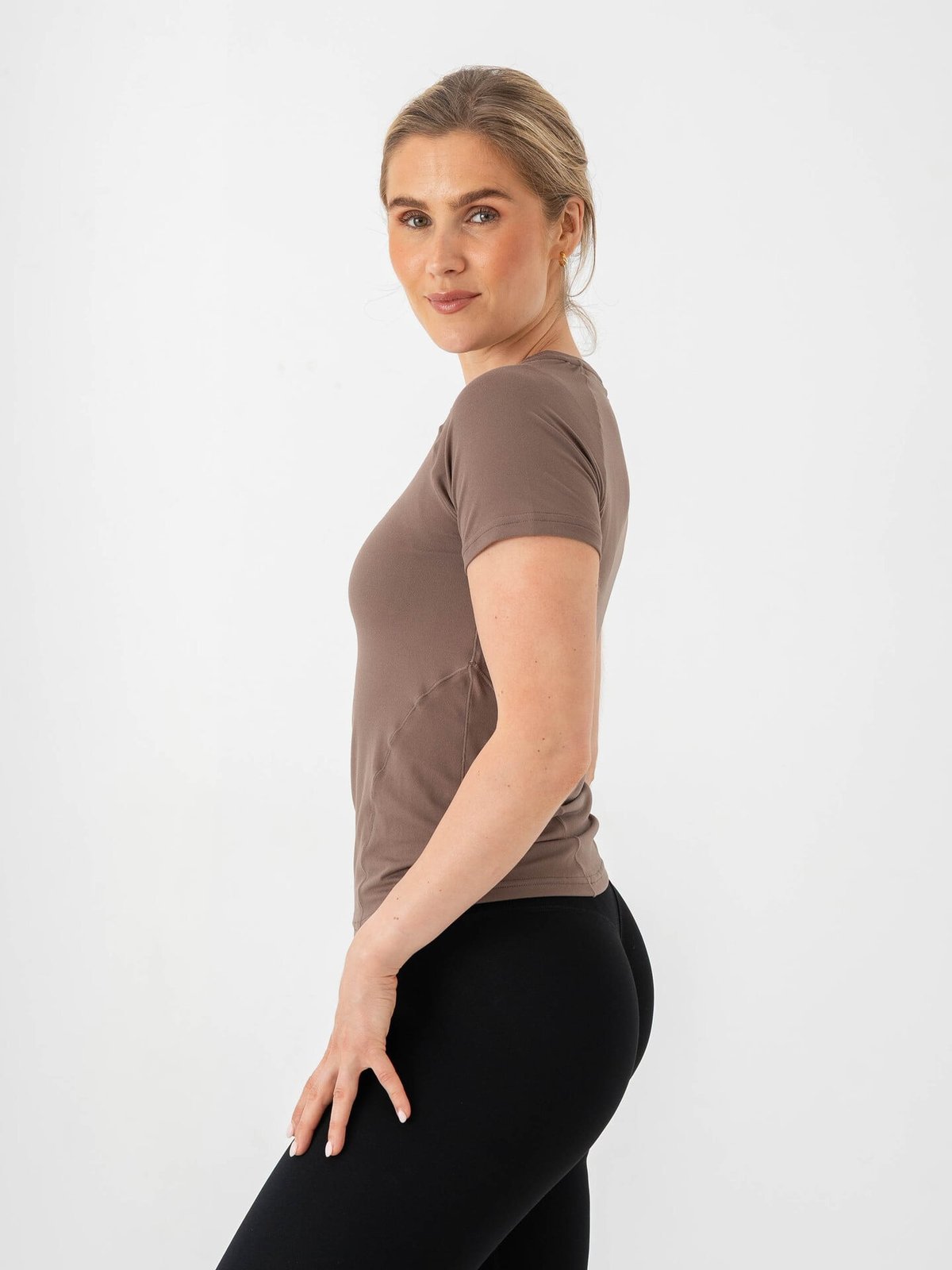 Aim'n Soft Basic Short Sleeve Macchiato