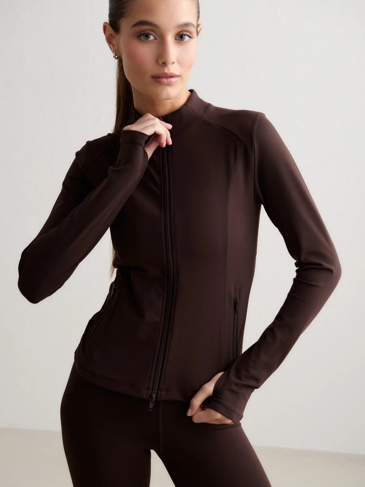 Aim'n Sense Zip Jacket Chocolate