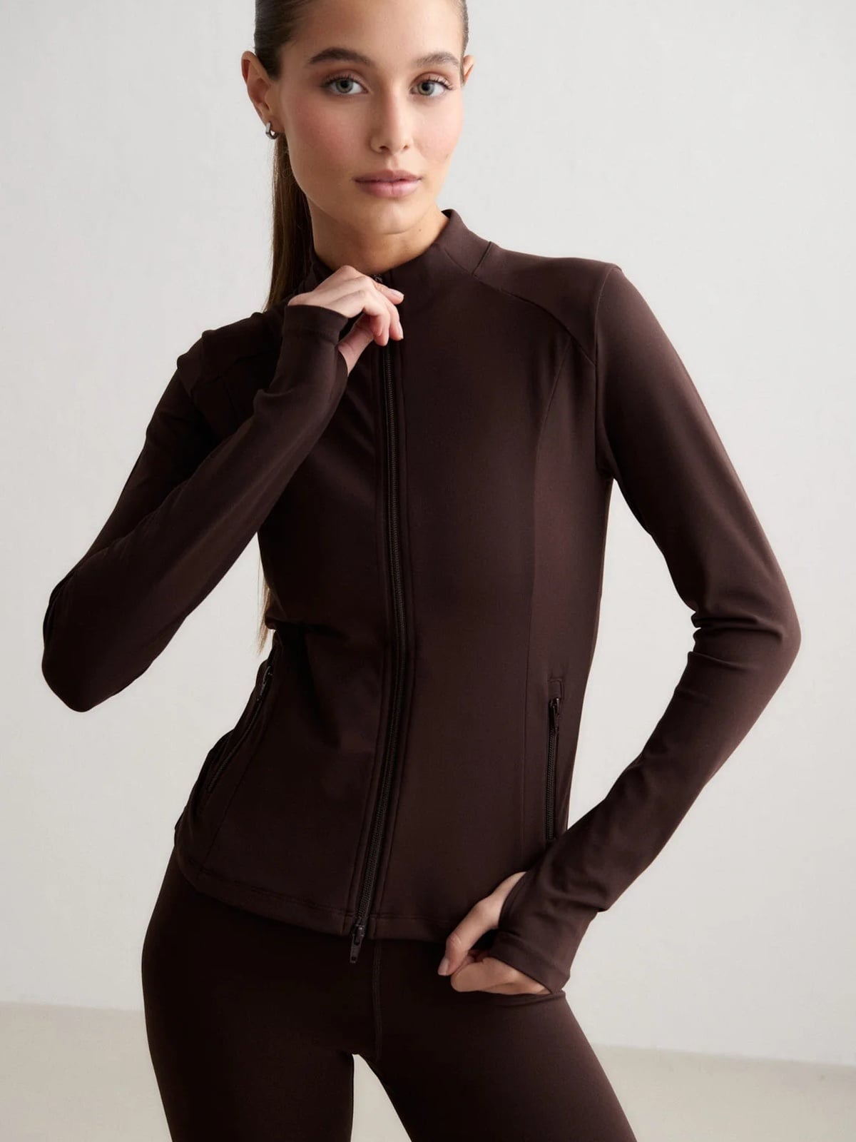 Aim'n Sense Zip Jacket Chocolate