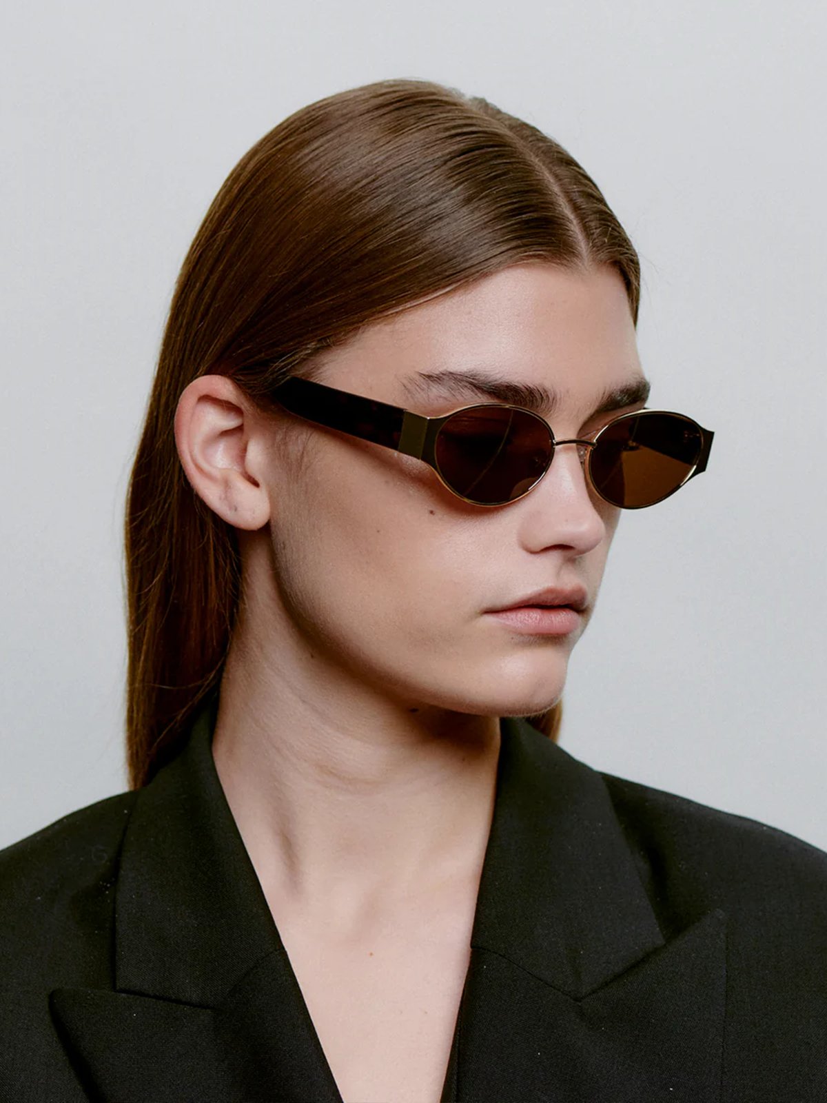 A. KJÆRBEDE Bella Gold Demi Tortoise