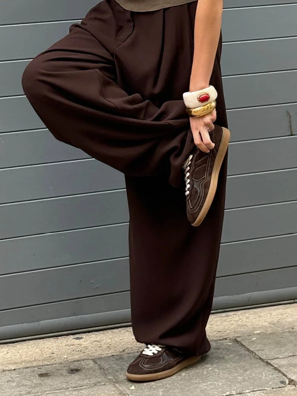 Alohas Tb. 490 Rife Leather Sneakers Rife Chocolate Cream