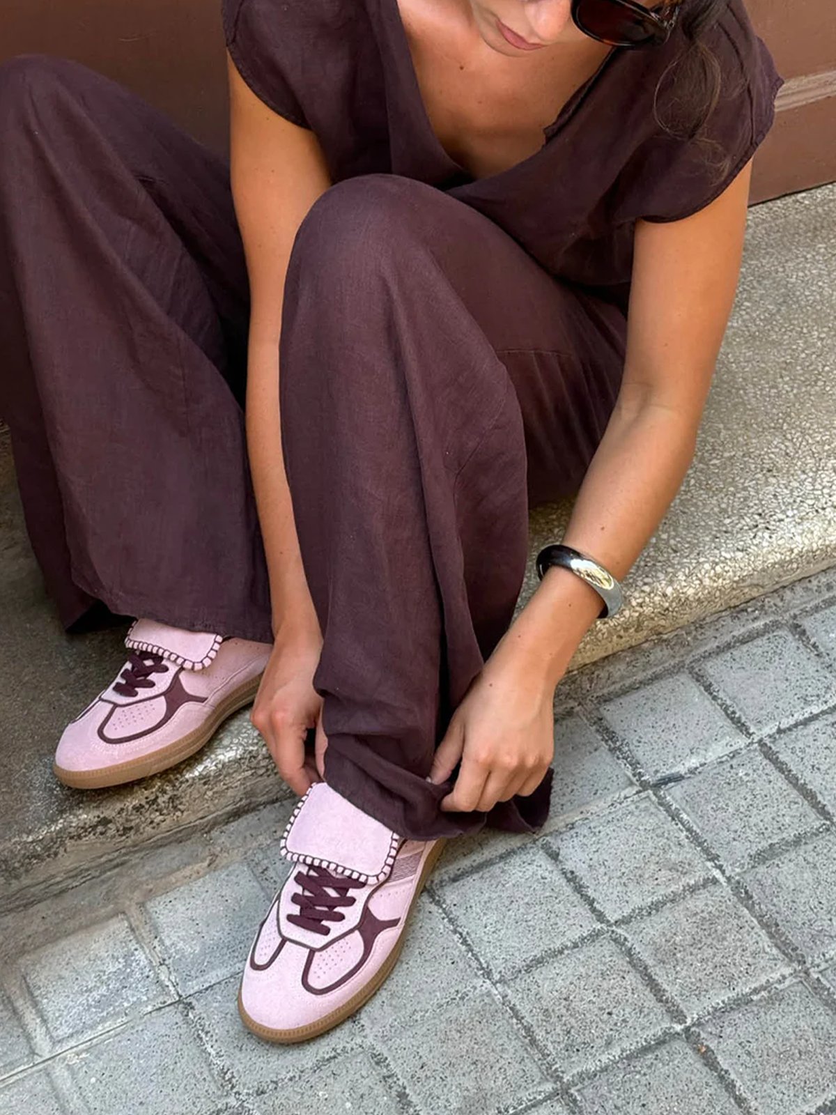 Alohas Tb. 490 Club Suede Leather Sneakers Suede Pink