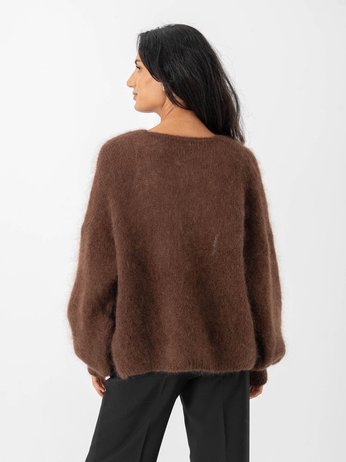 American Dreams Lee Short Cardigan Cocoa