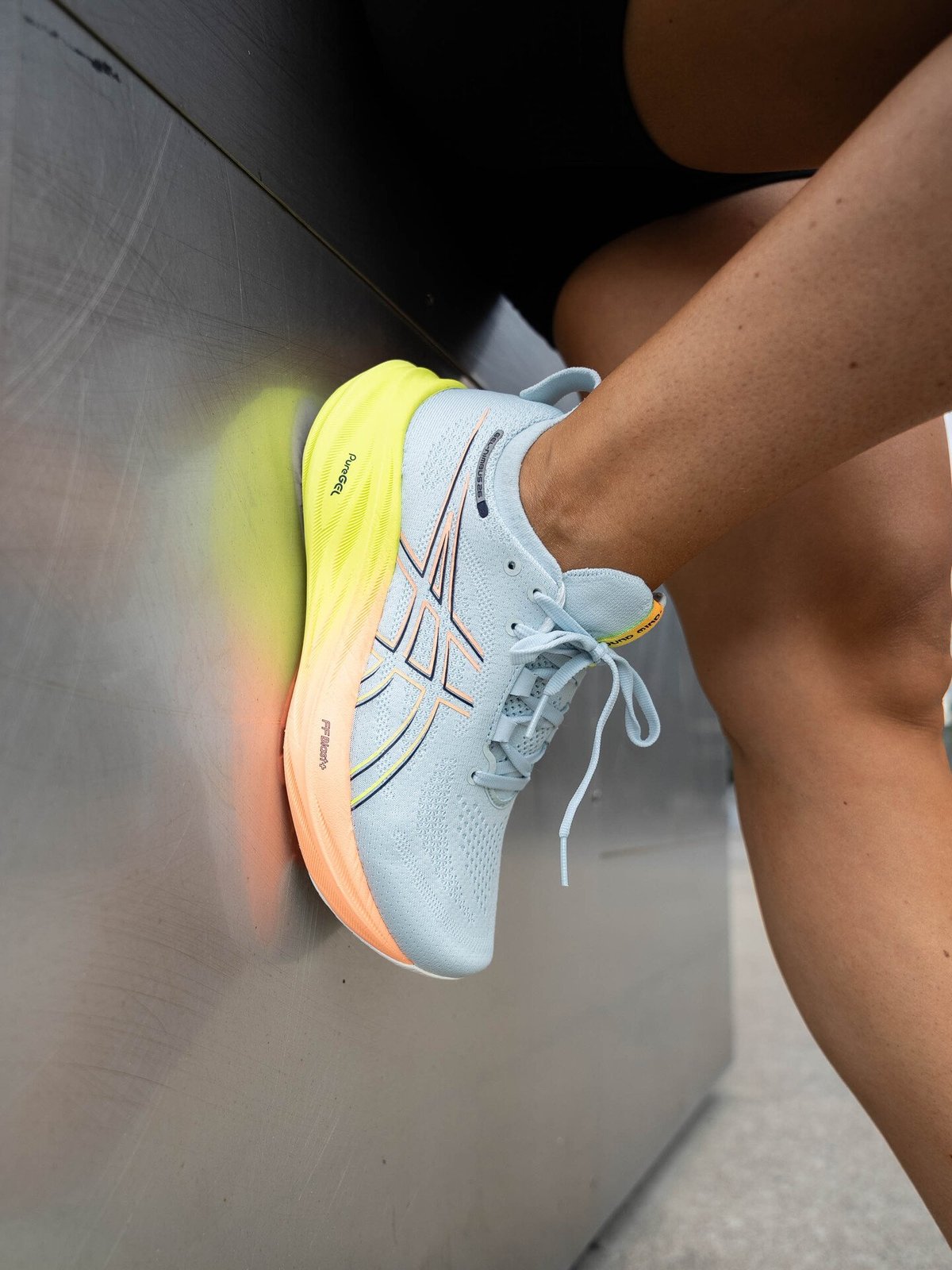 ASICS Gel-Nimbus 26 Paris Cool Grey / Safety Yellow