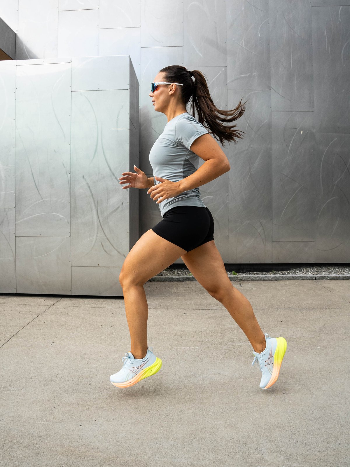 ASICS Gel-Nimbus 26 Paris Cool Grey / Safety Yellow