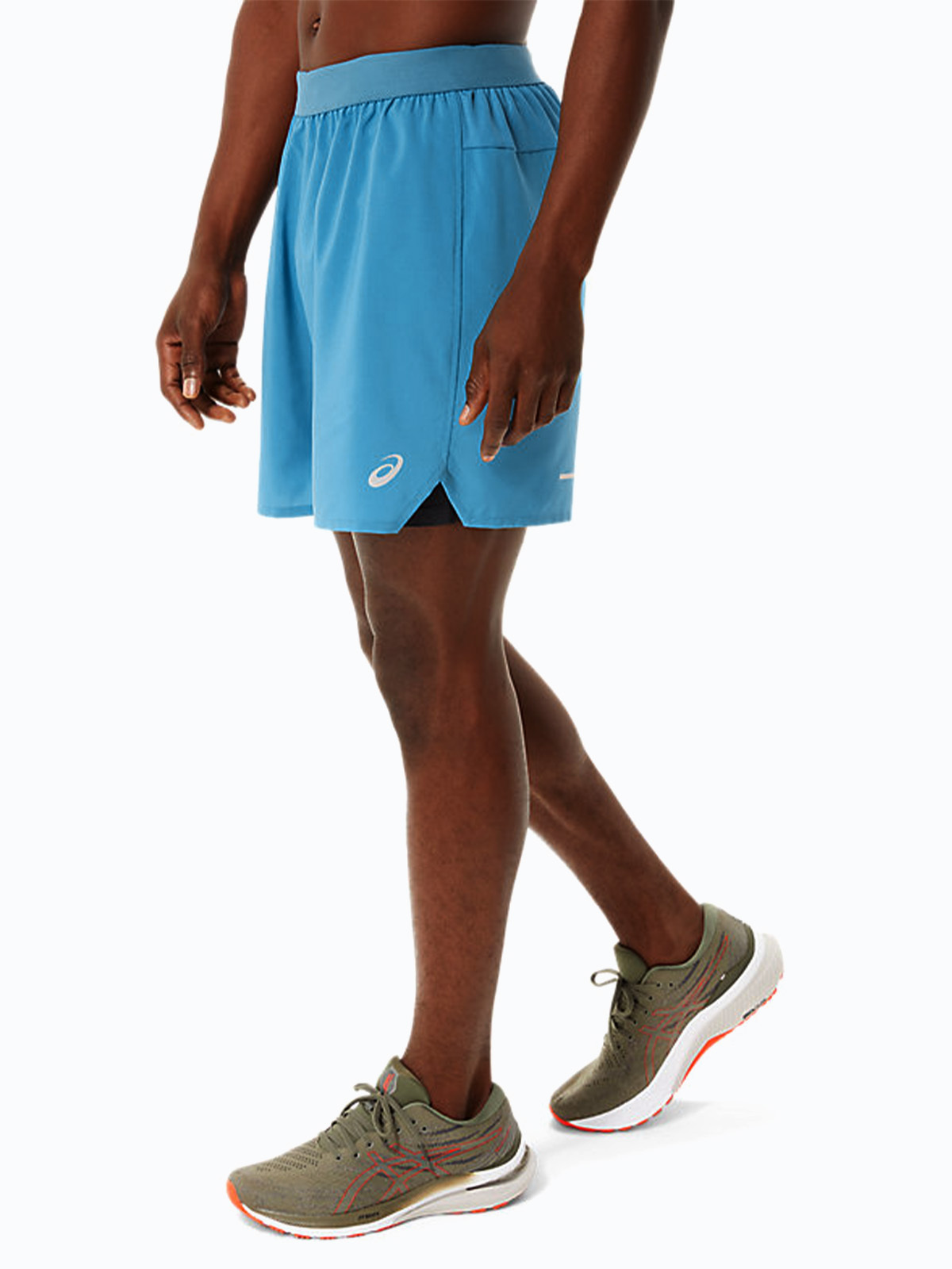 ASICS Road 2-N-1 7In Short Azure/Performance Black