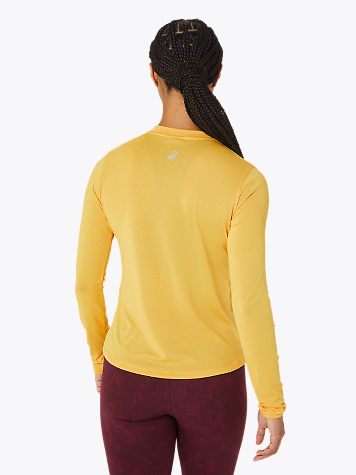 ASICS Mock Neck Run Long Sleeve Top Tiger Yellow