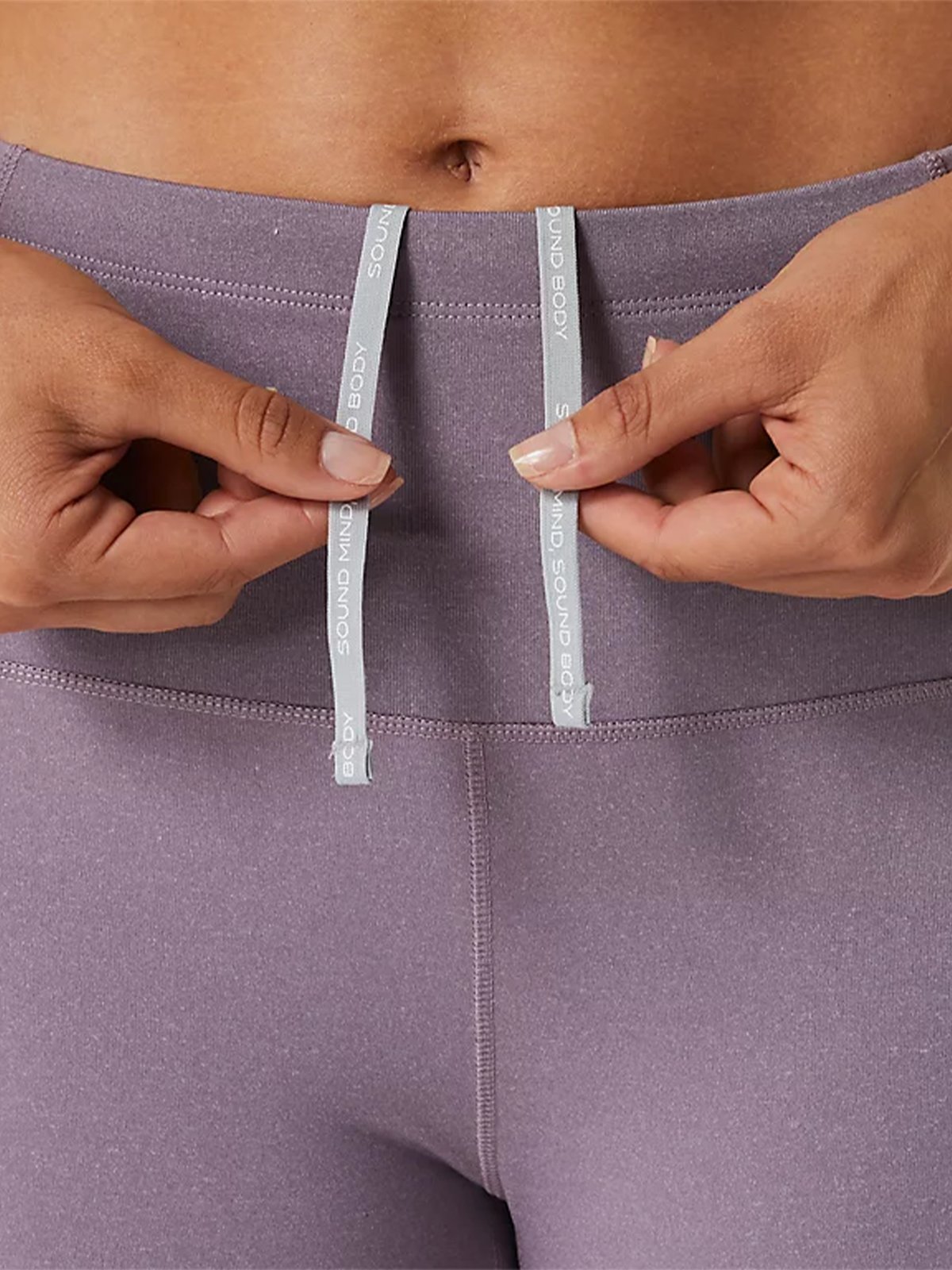 ASICS Distance Supply 7/8 Tight Violet Quartz Heather