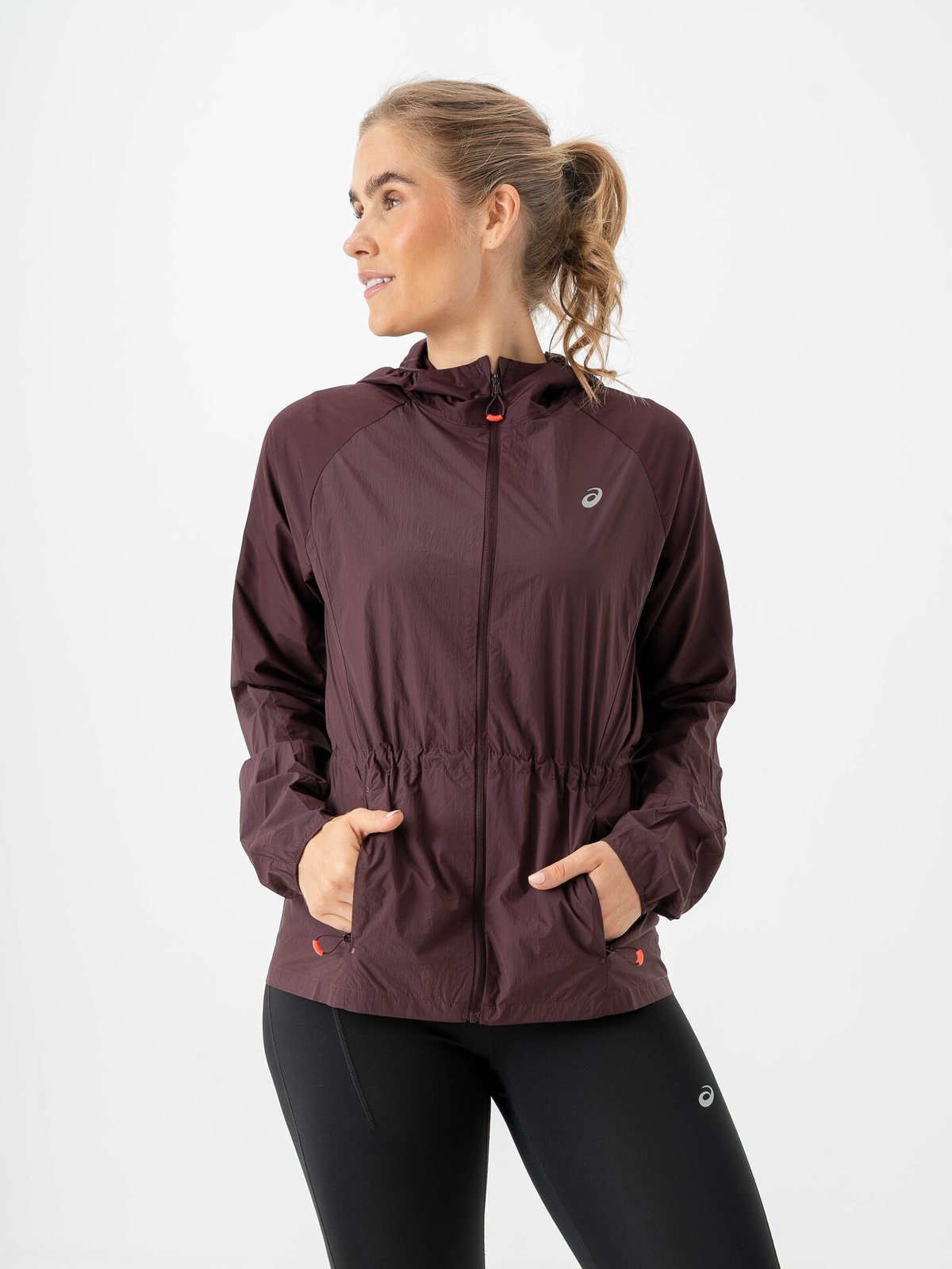 ASICS Road Packable Jacket Dark Currant
