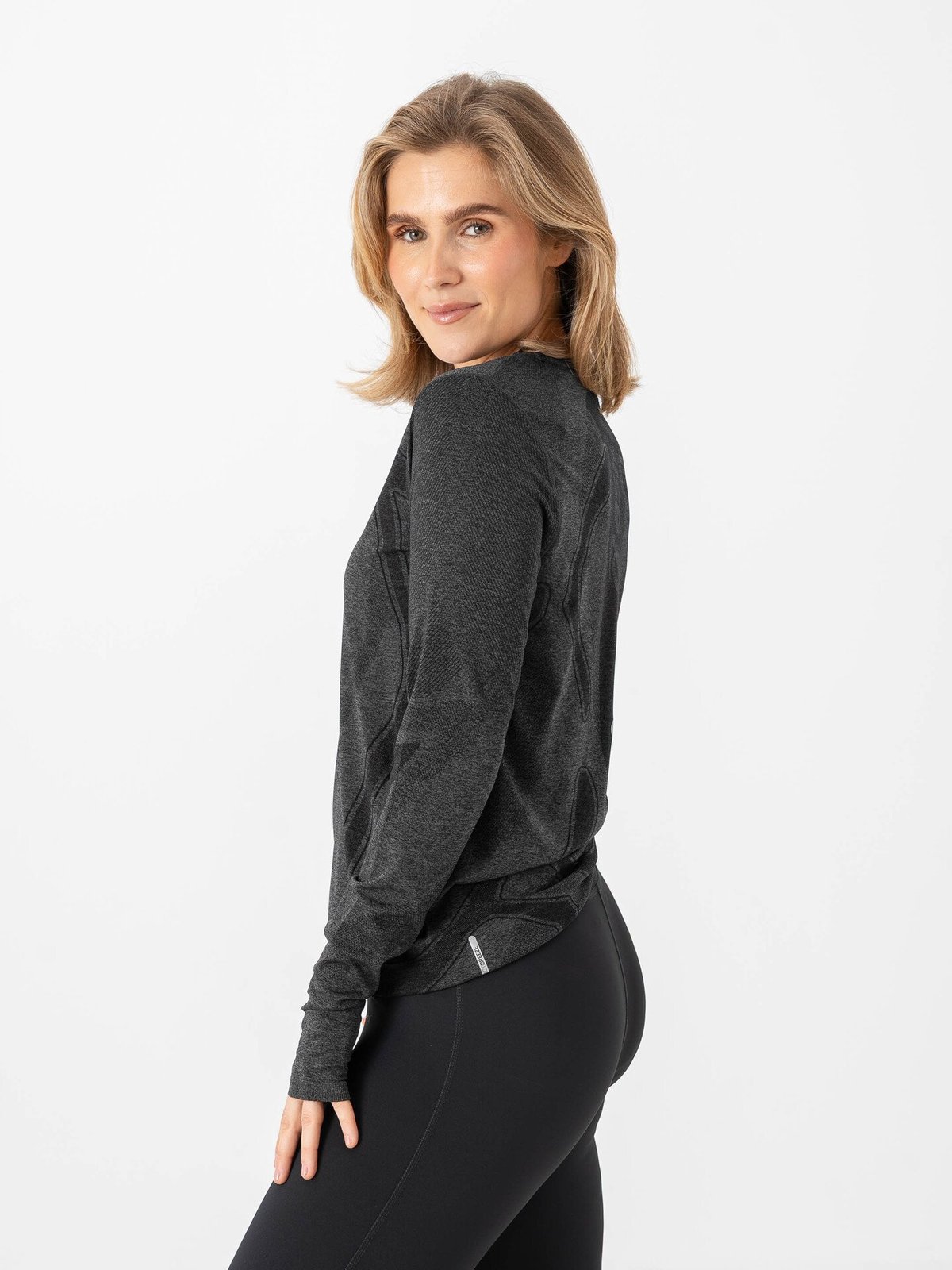 ASICS Road Seamless Long Sleeve Top Performance Black/Graphite Grey