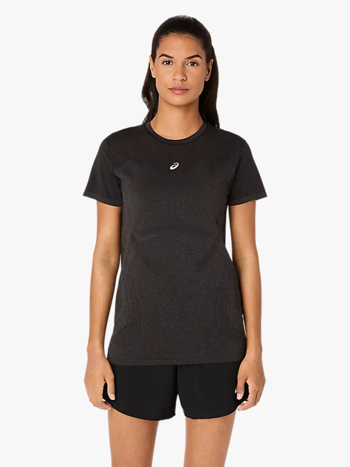 ASICS Road Seamless Short Sleeve Top Performance Black/Graphite Grey
