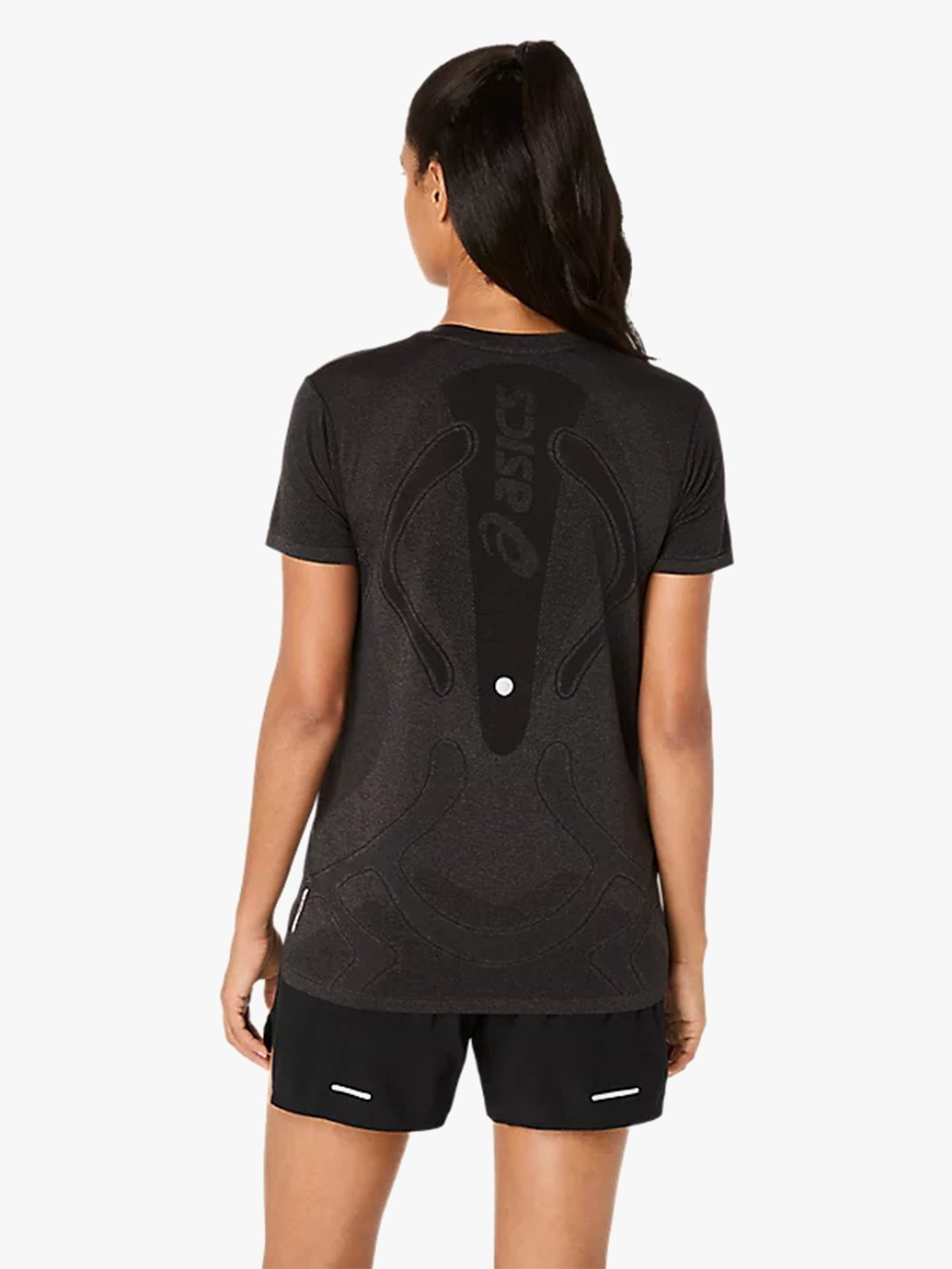 ASICS Road Seamless Short Sleeve Top Performance Black/Graphite Grey