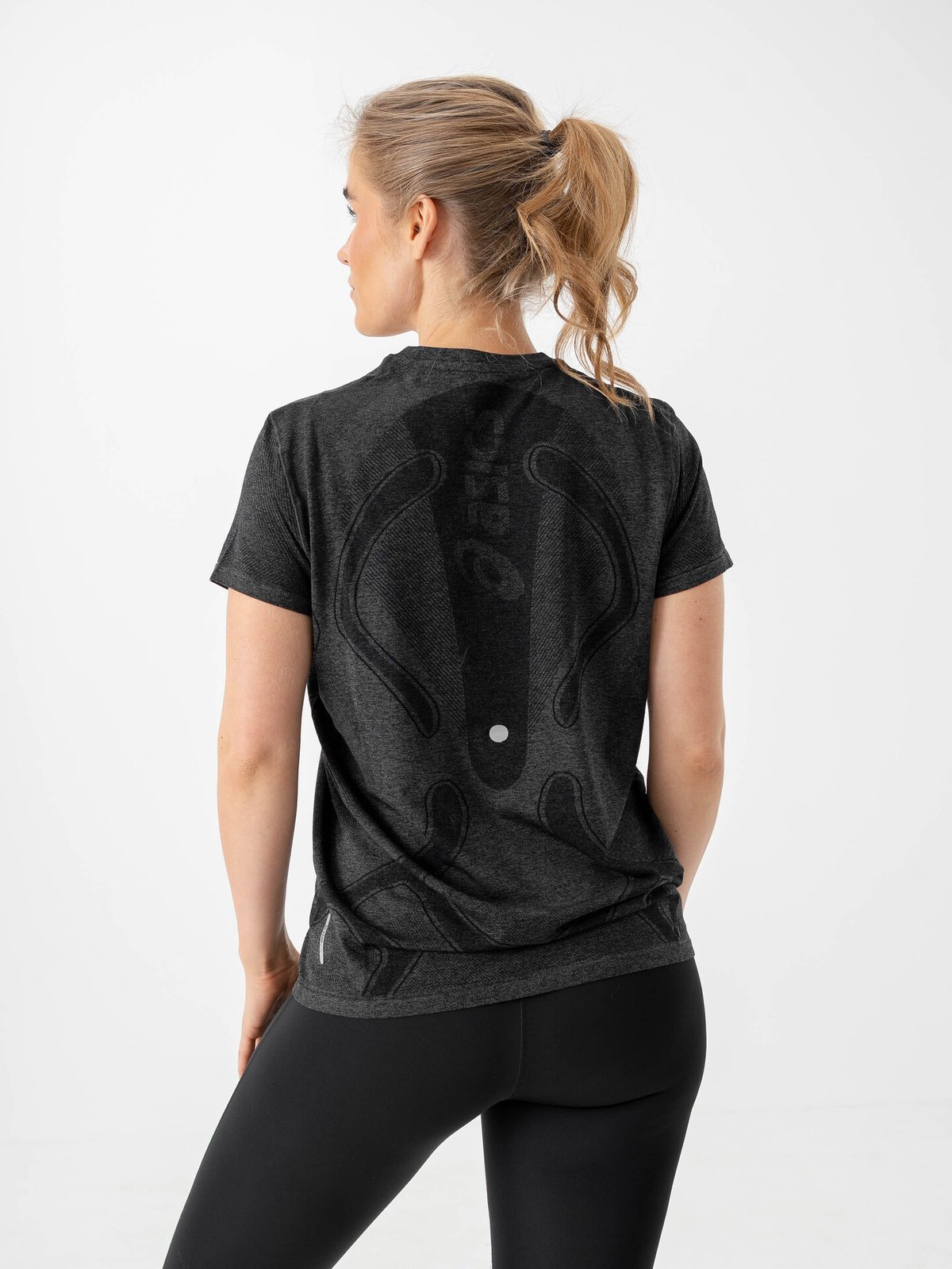 ASICS Road Seamless Short Sleeve Top Performance Black/Graphite Grey