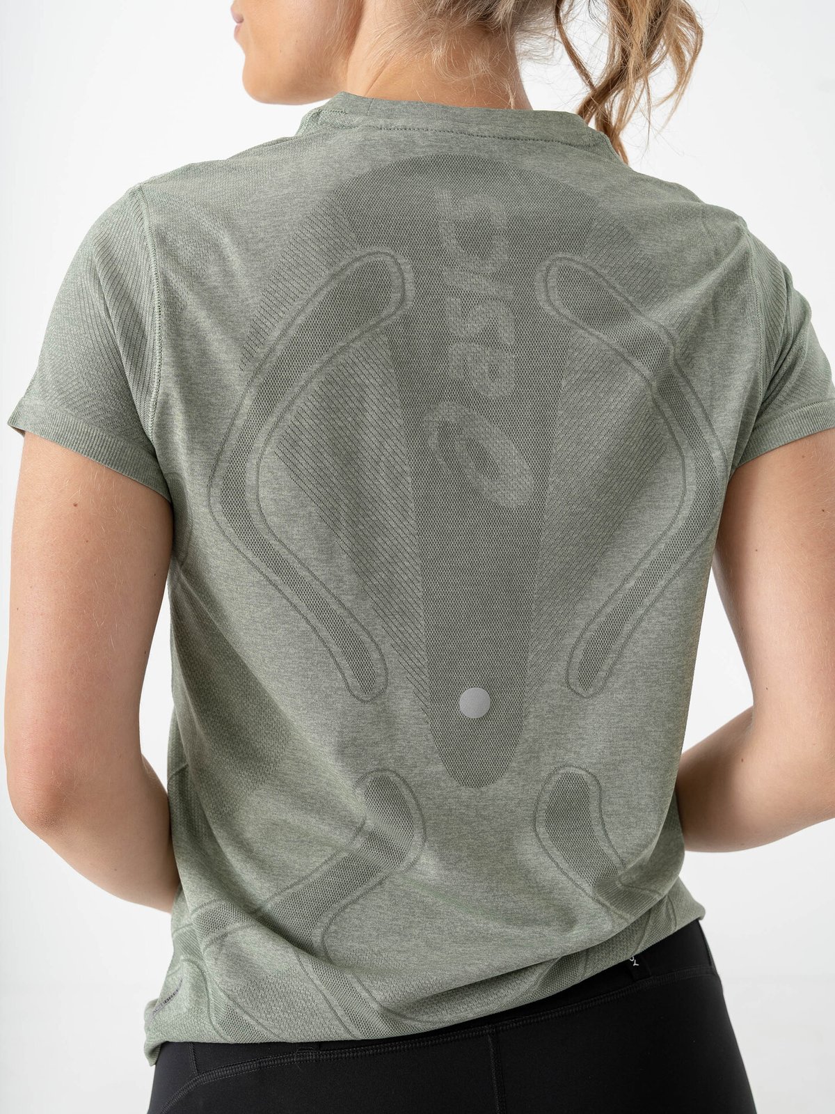 ASICS Road Seamless Short Sleeve Top Monument Blue/Whisper Green