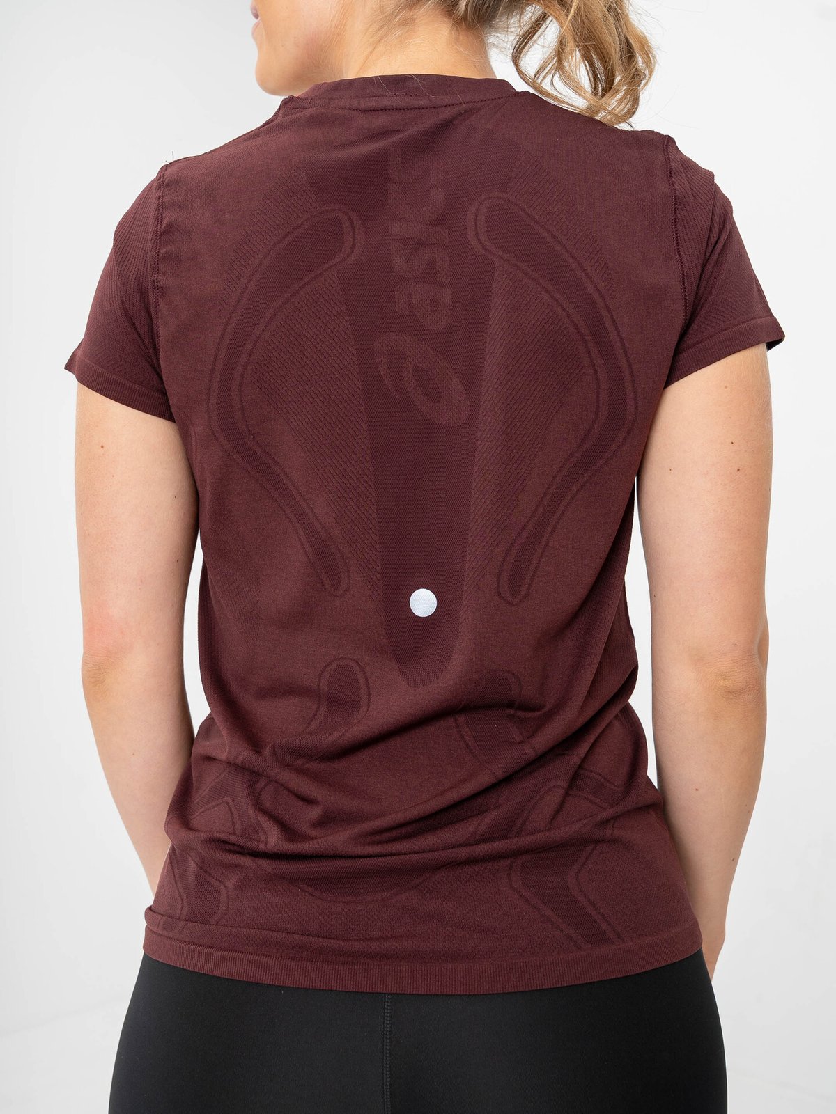 ASICS Road Seamless Short Sleeve Top Dark Currant/Port Royal