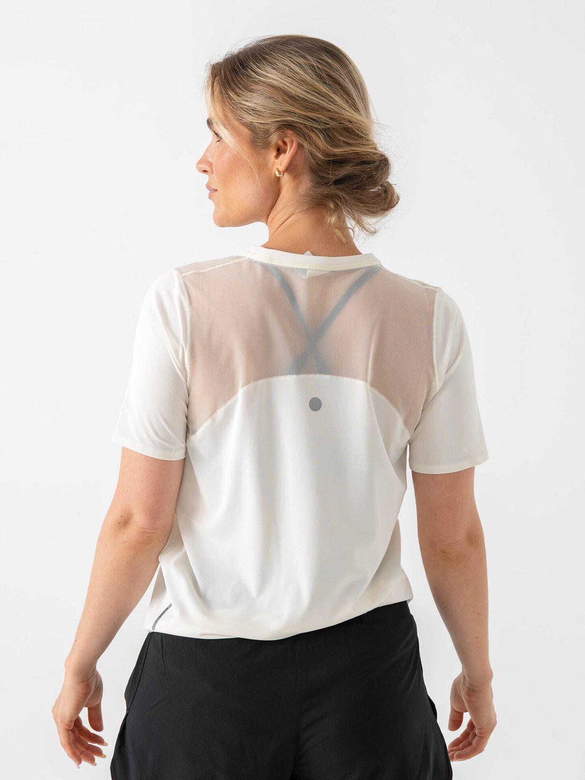 ASICS Road Short Sleeve Top Cream