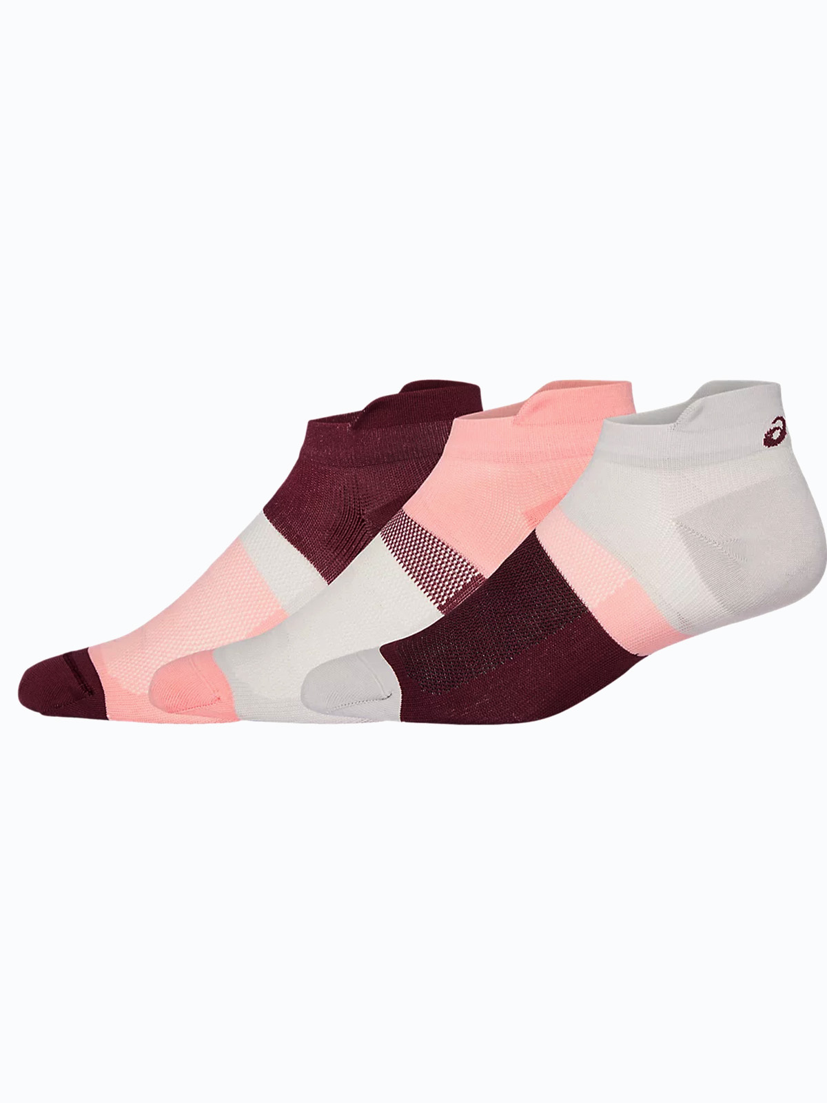 ASICS 3 PPK Color Block Ankle Sock Frosted Rose