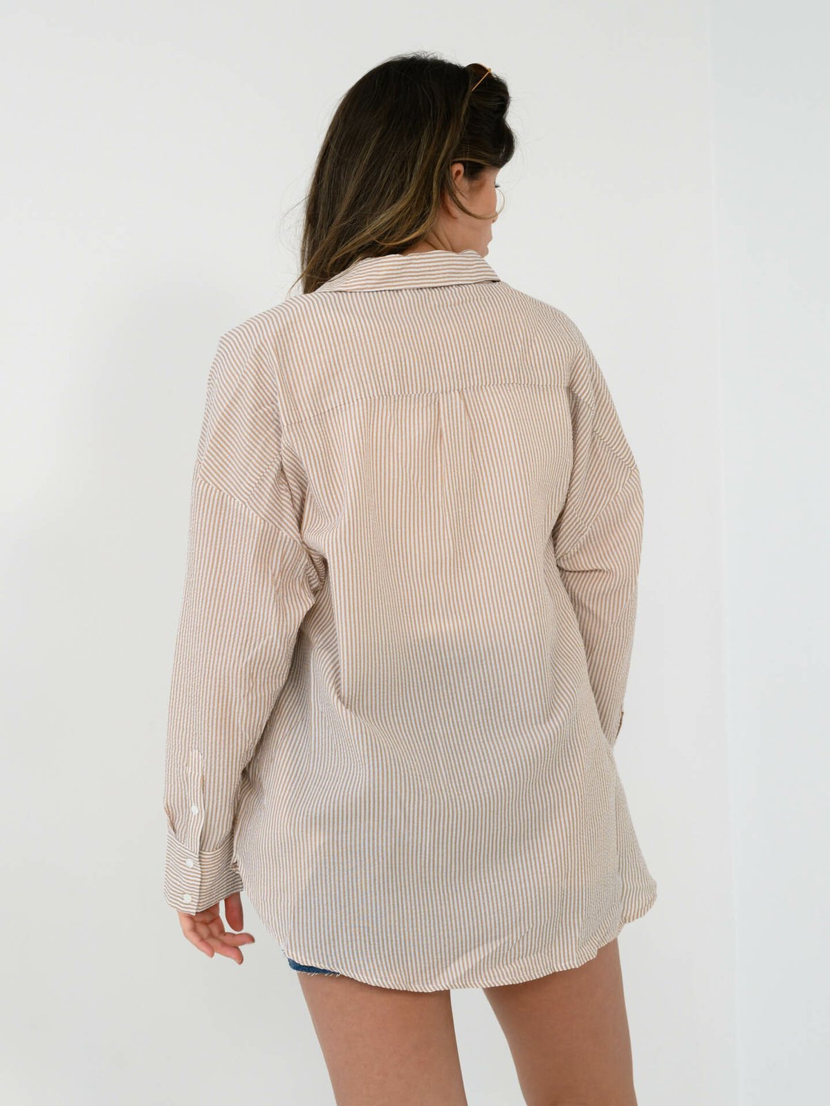 A-View Sonja shirt Sand/white