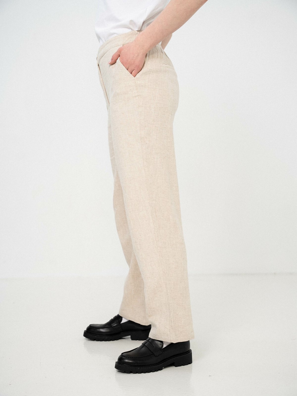 A-View Annali linen pant Light sand