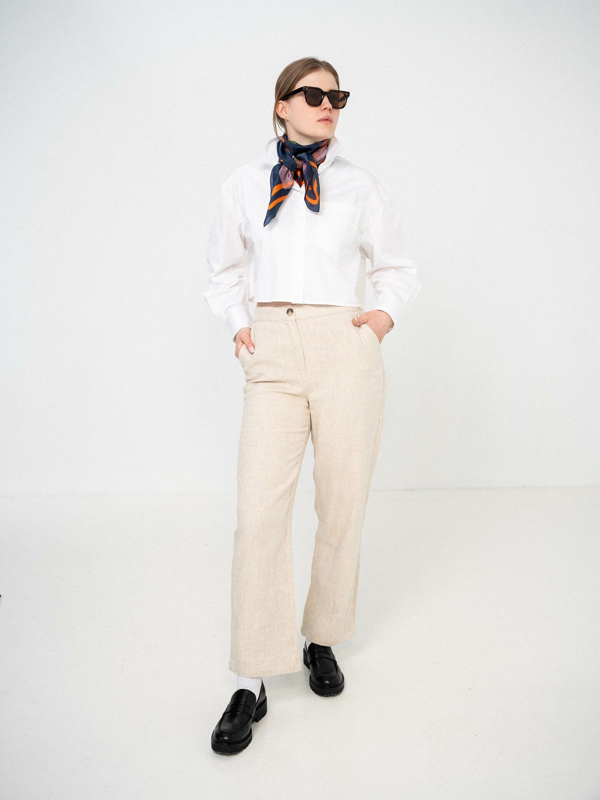 A-View Annali linen pant Light sand