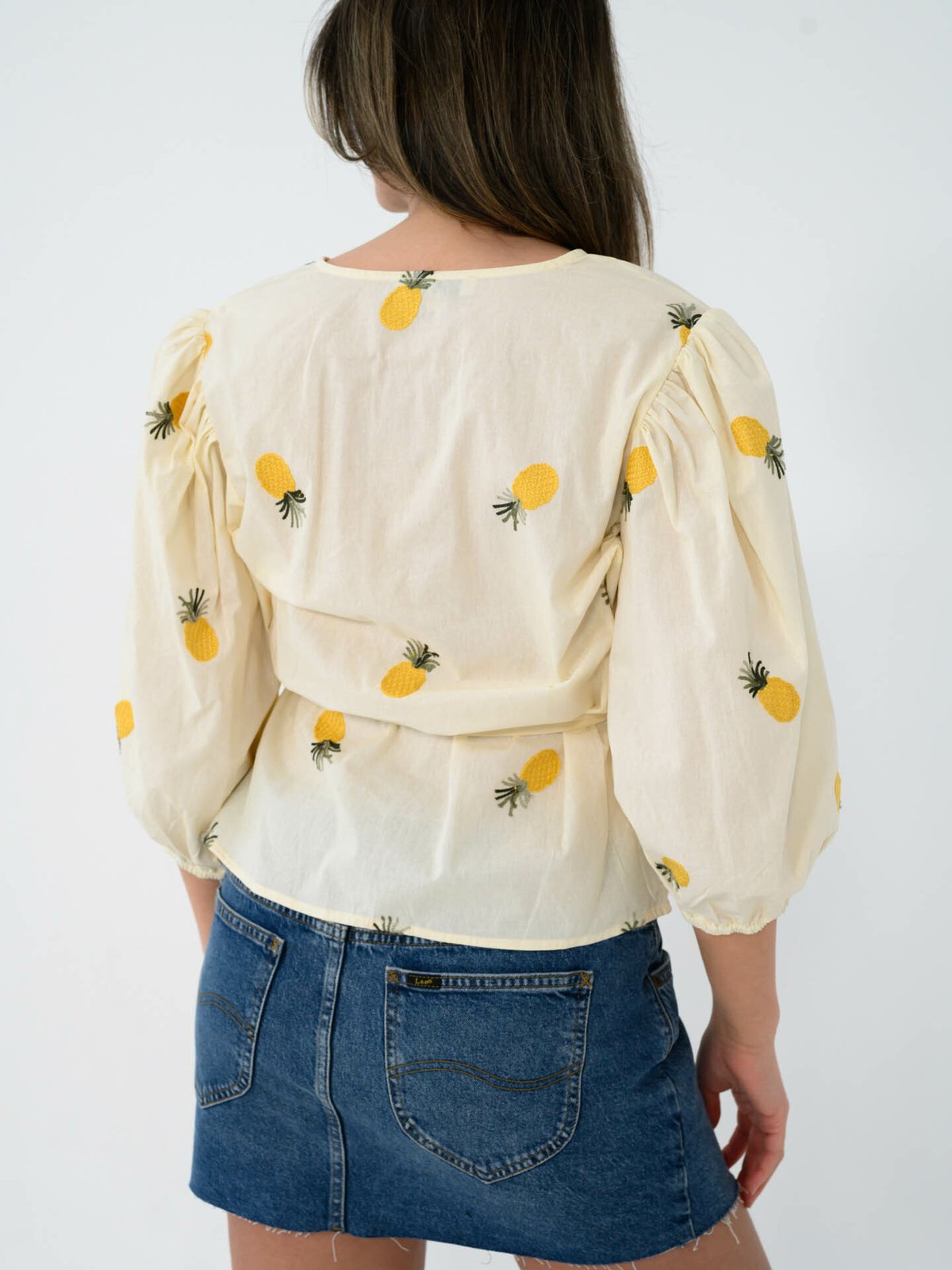 A-View Rebekka Fruit Blouse Sand/yellow