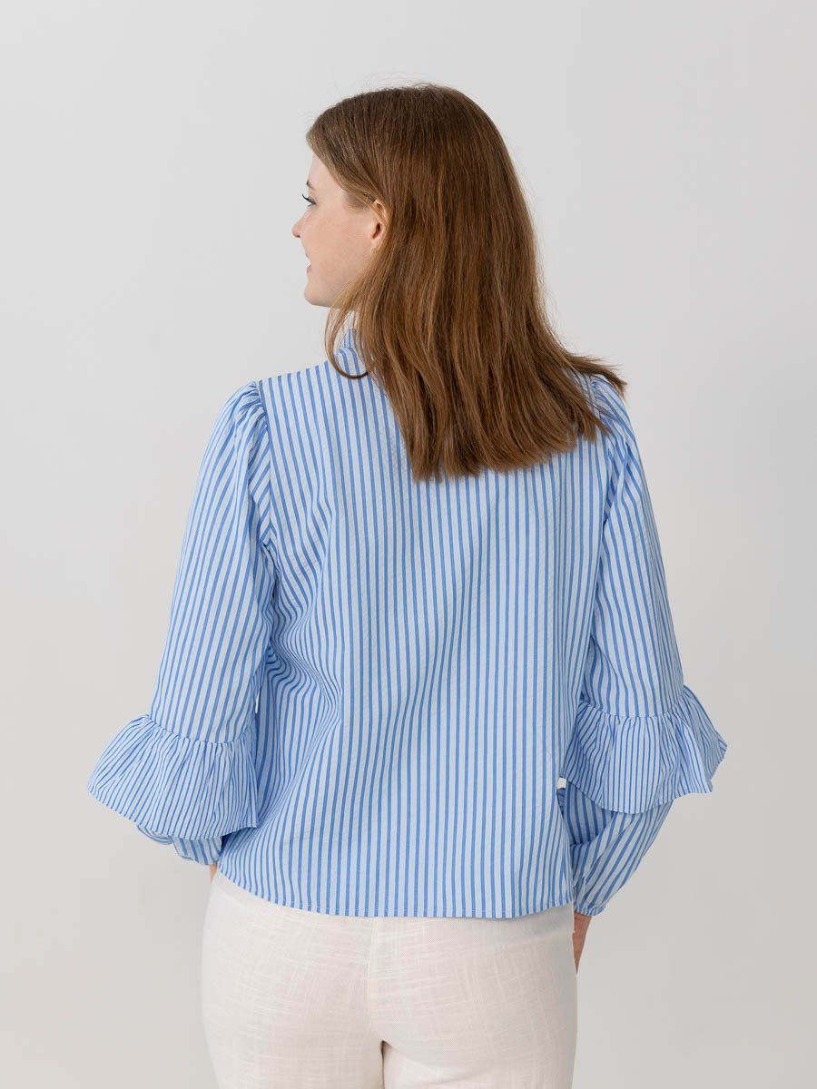 A-View Karin blouse Blue/White