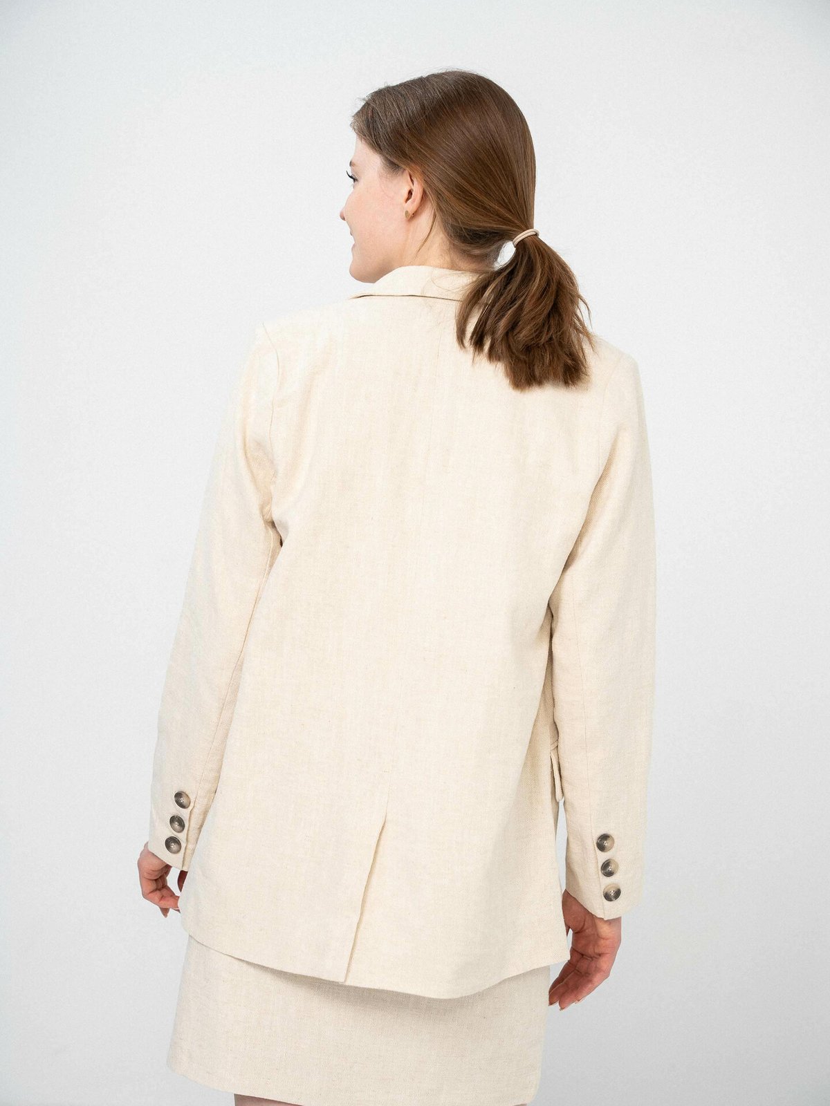 A-View Annali linen blazer Sand