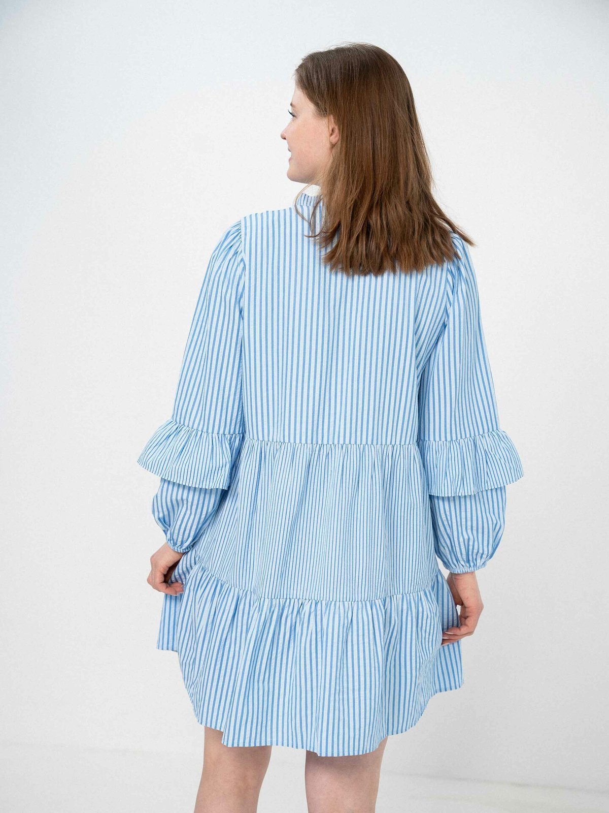 A-View Karin dress Blue/white stribe
