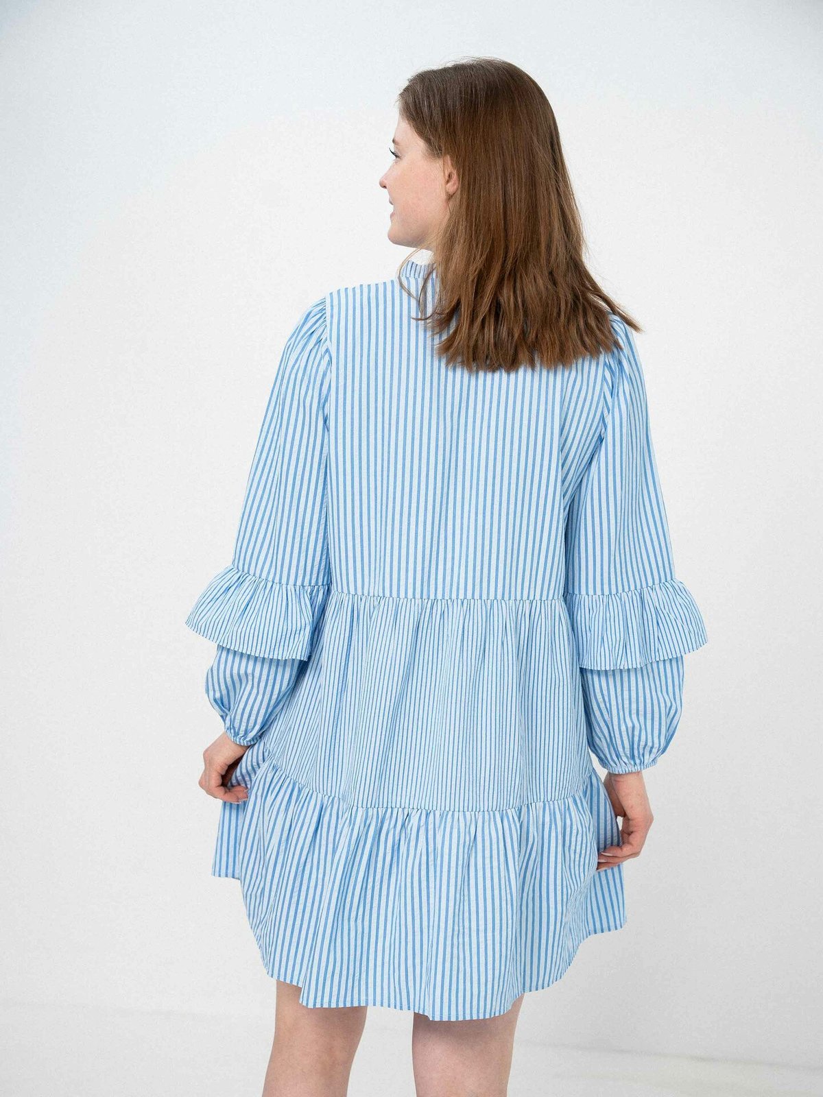 A-View Karin dress Blue/white stribe