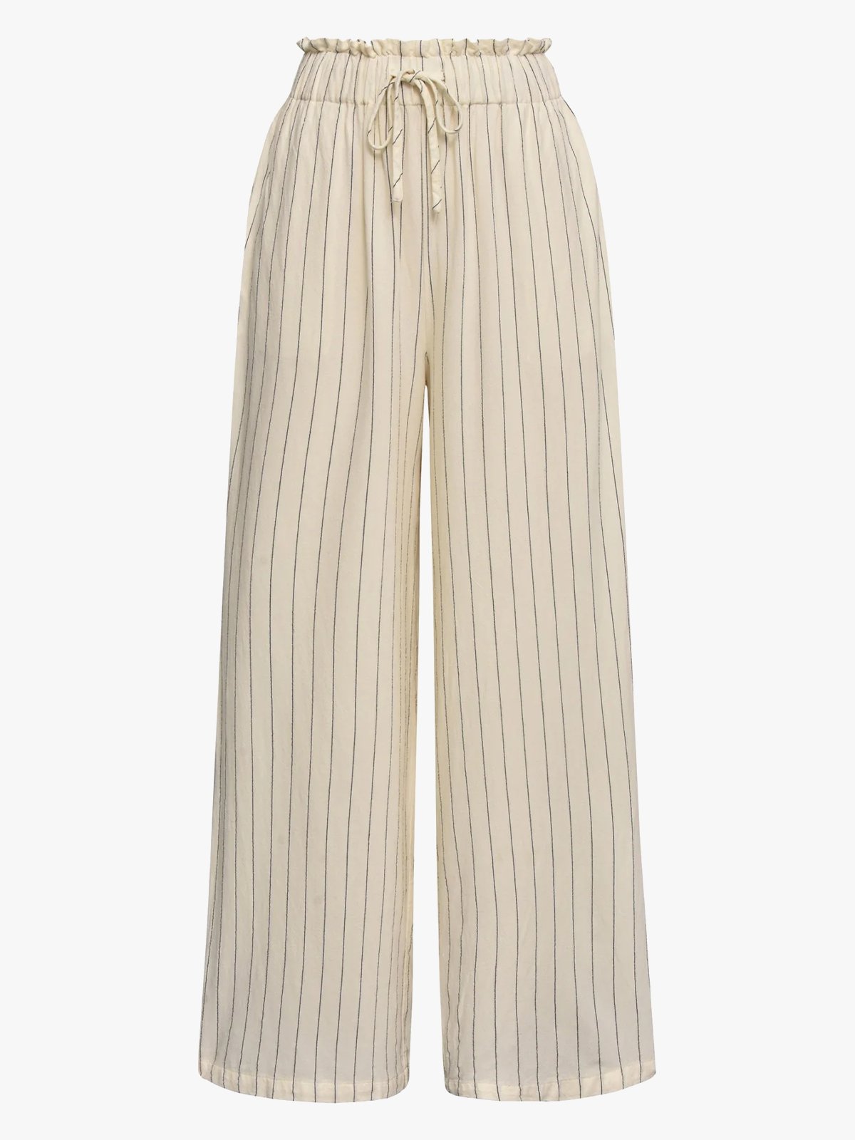 A-View Lerke Stripe Pants Off White
