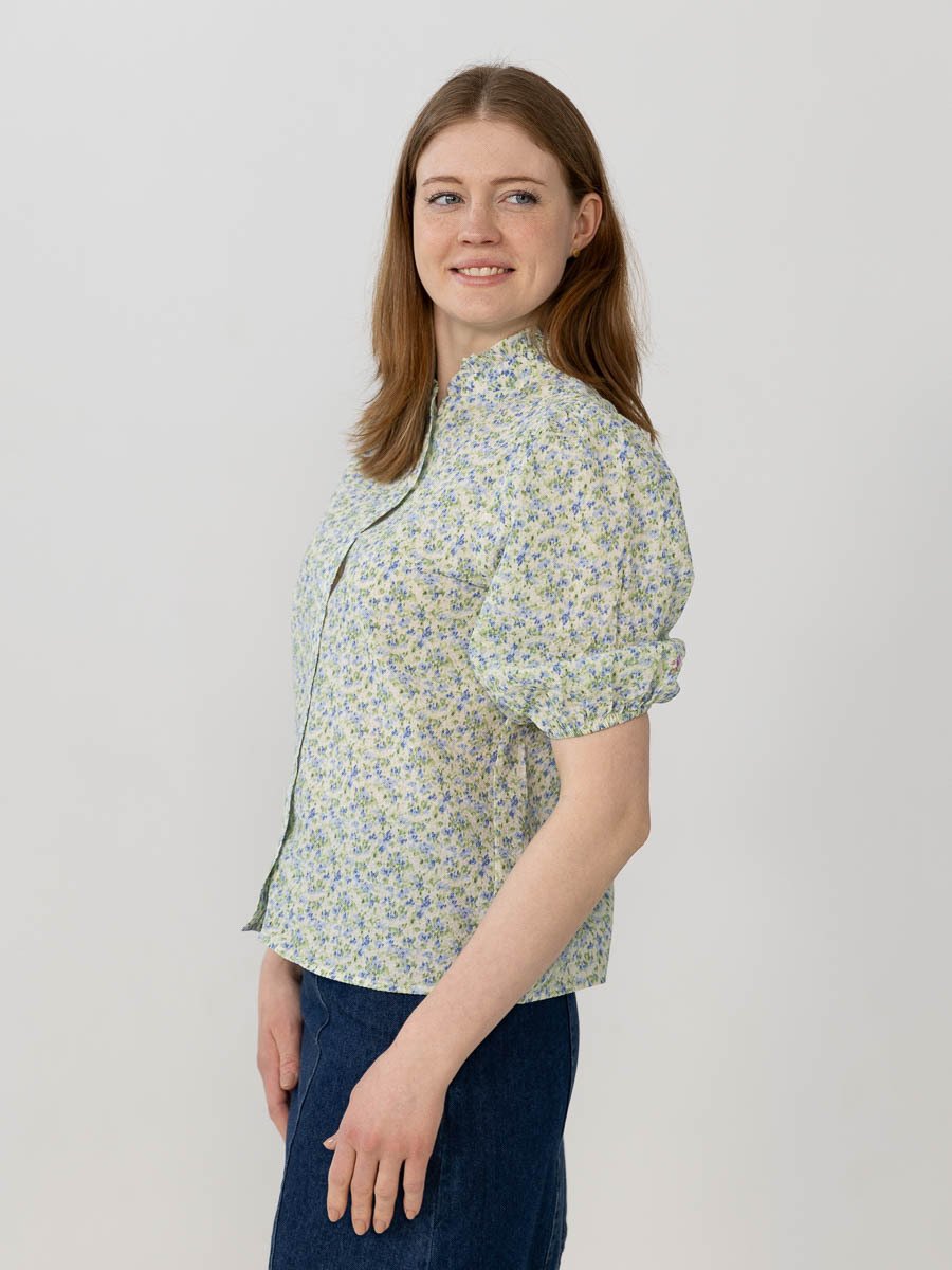 A-View Tiffany short sleeve shirt Pale Mint / Off White