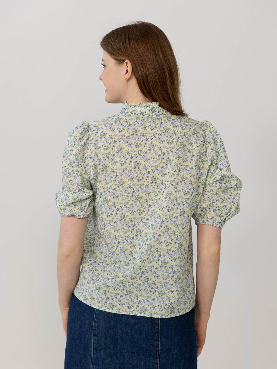 A-View Tiffany short sleeve shirt Pale Mint / Off White