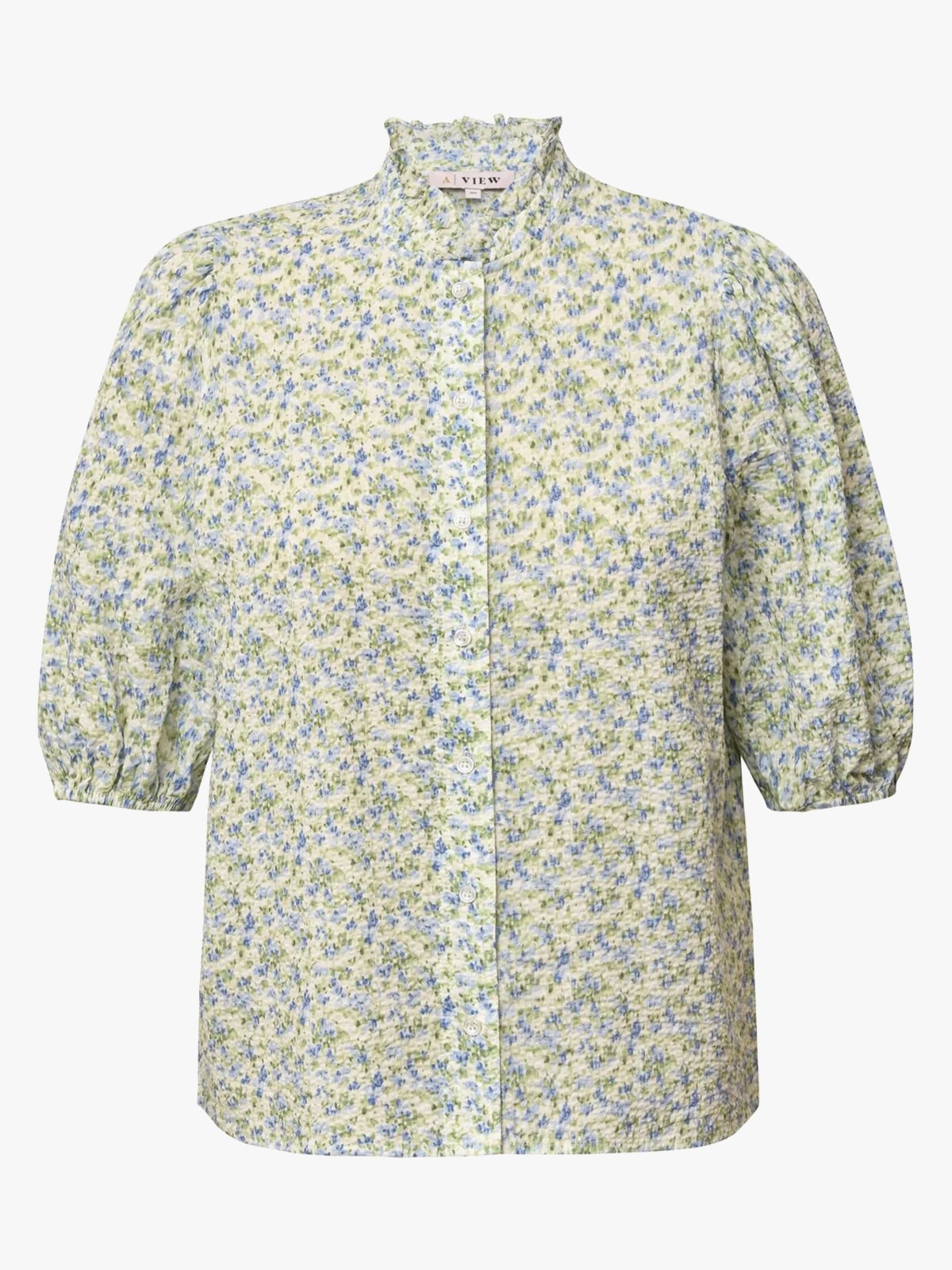 A-View Tiffany short sleeve shirt Pale Mint / Off White