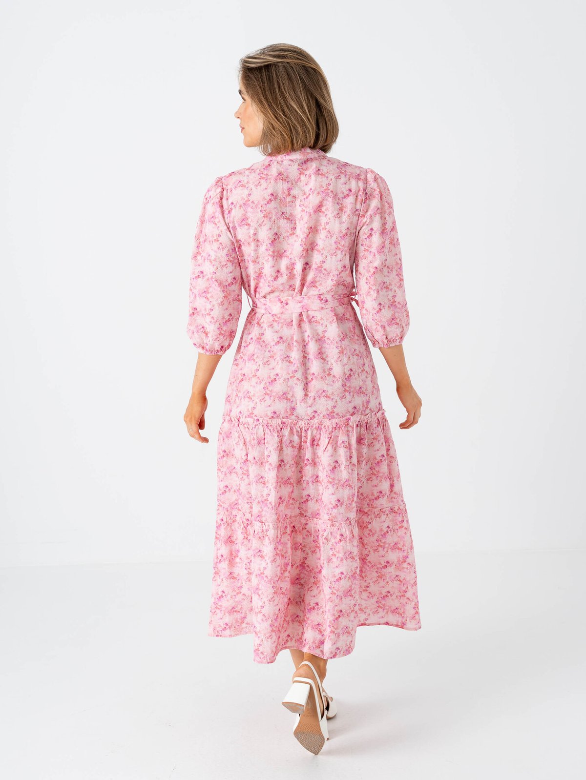 A-View Kate Long Dress Rose / Hot Pink