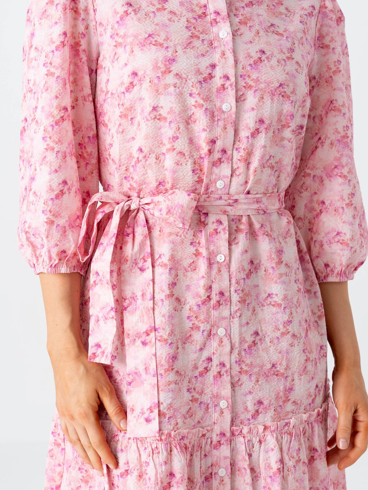 A-View Kate Long Dress Rose / Hot Pink