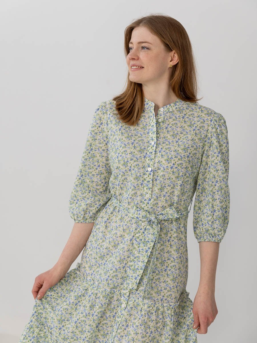 A-View Kate Long Dress Pale Mint / Off White