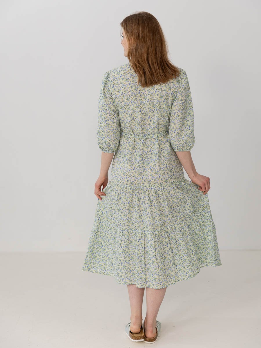 A-View Kate Long Dress Pale Mint / Off White