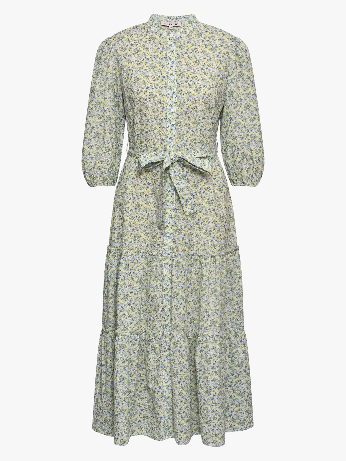 A-View Kate Long Dress Pale Mint / Off White