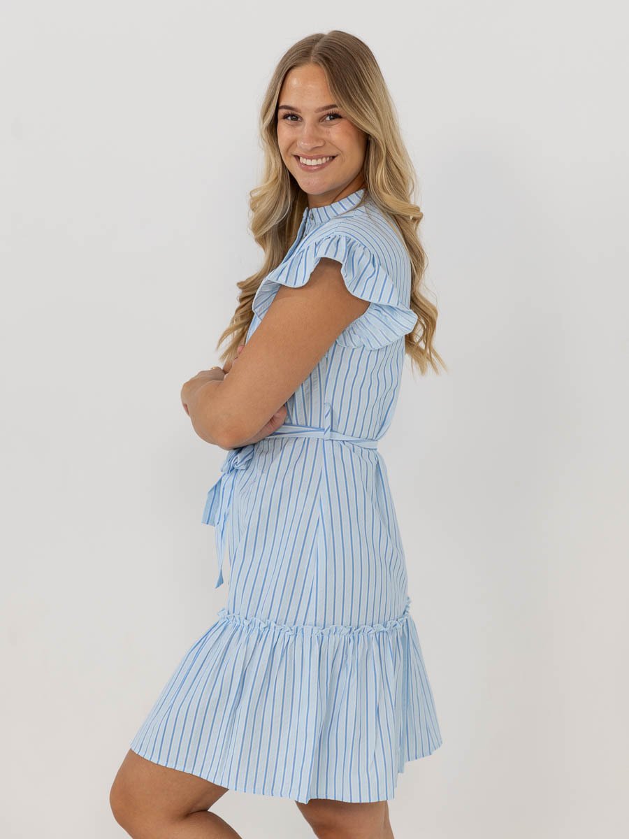 A-View Bell Dress Blue