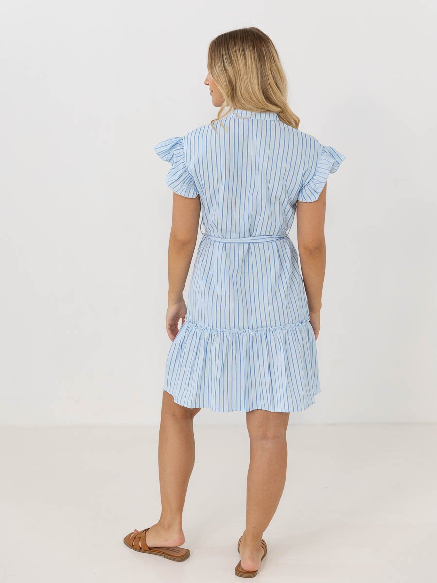 A-View Bell Dress Blue