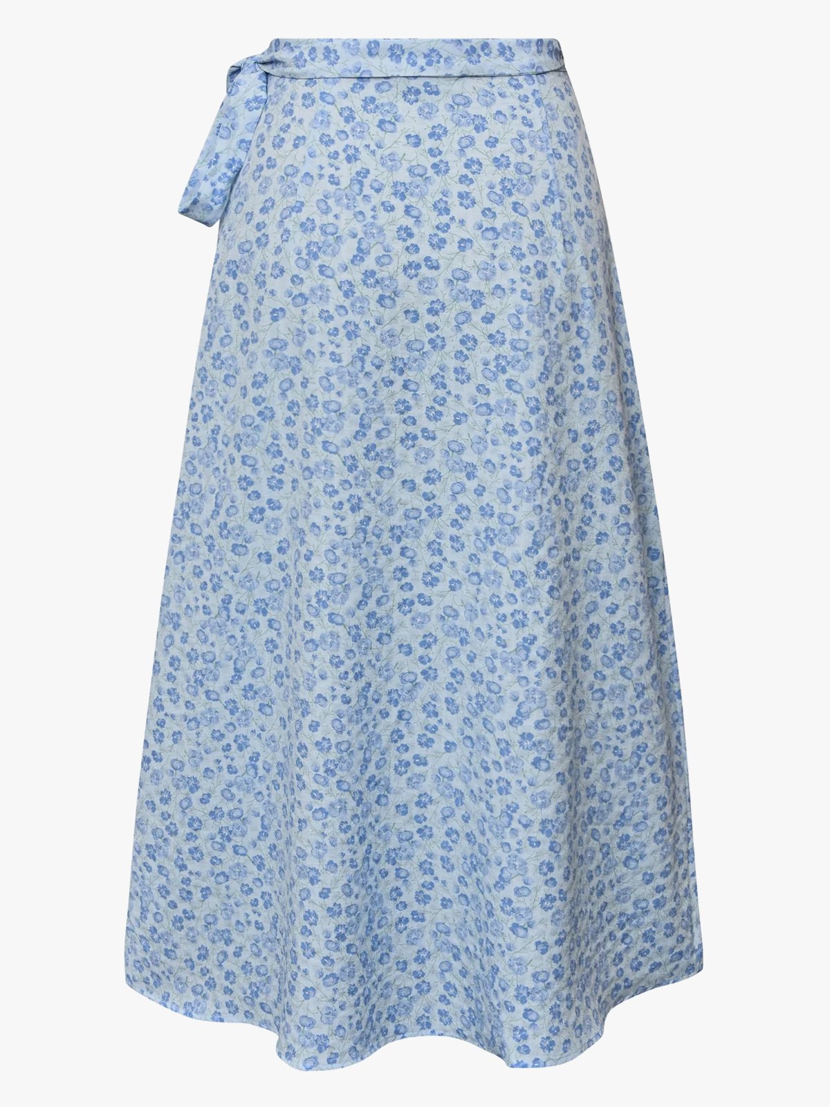 A-View Peony Wrap Skirt Sky Blue