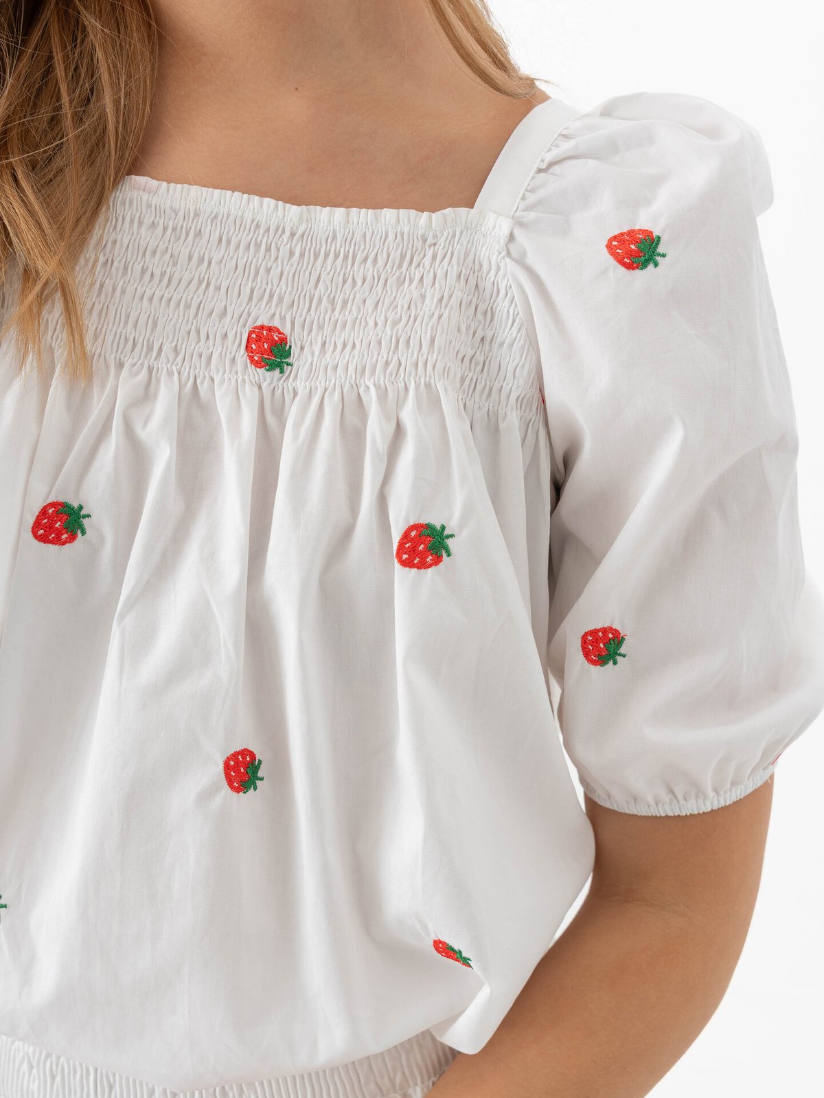 A-View Winnie Blouse White/Red