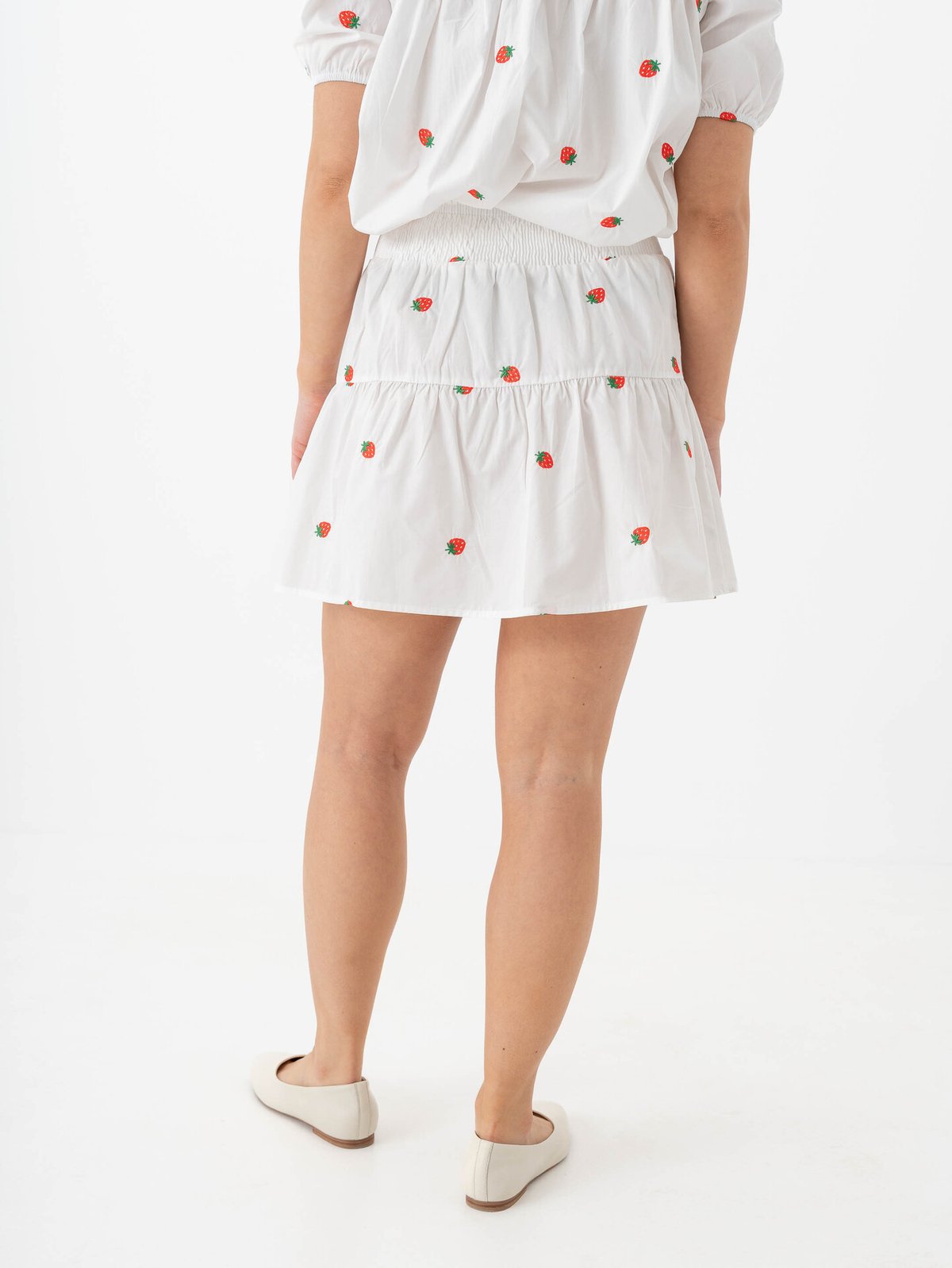 A-View Winnie Skirt White/Red