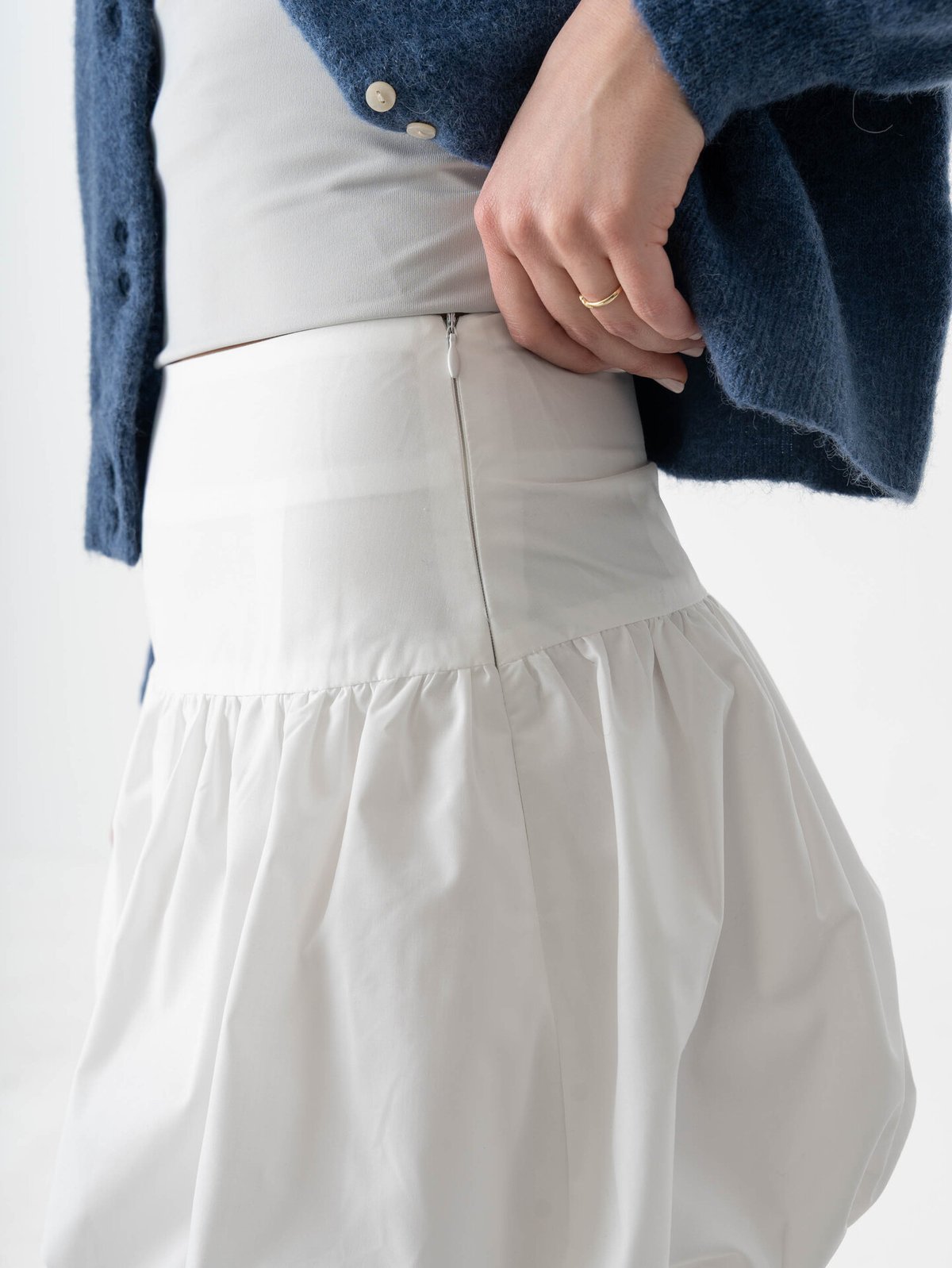 A-View Fia Baloon Skirt White