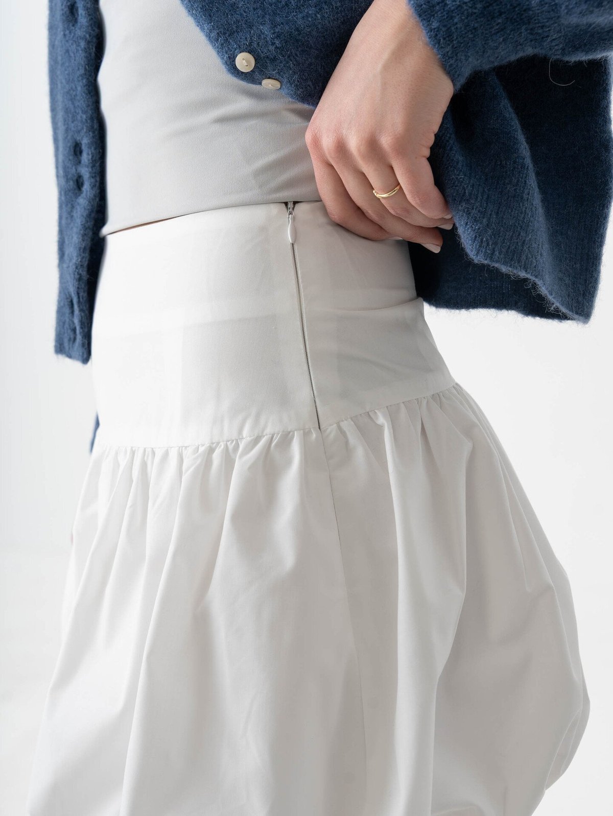 A-View Fia Baloon Skirt White