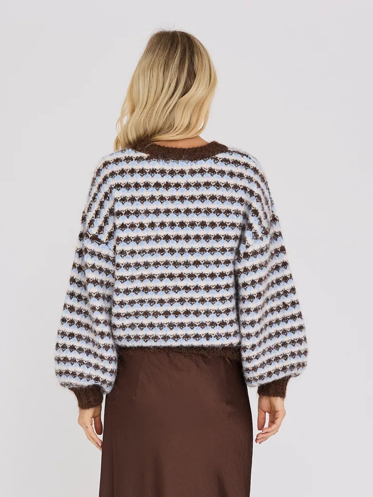 A-View Sassi Knit Pullover Brown/Blue