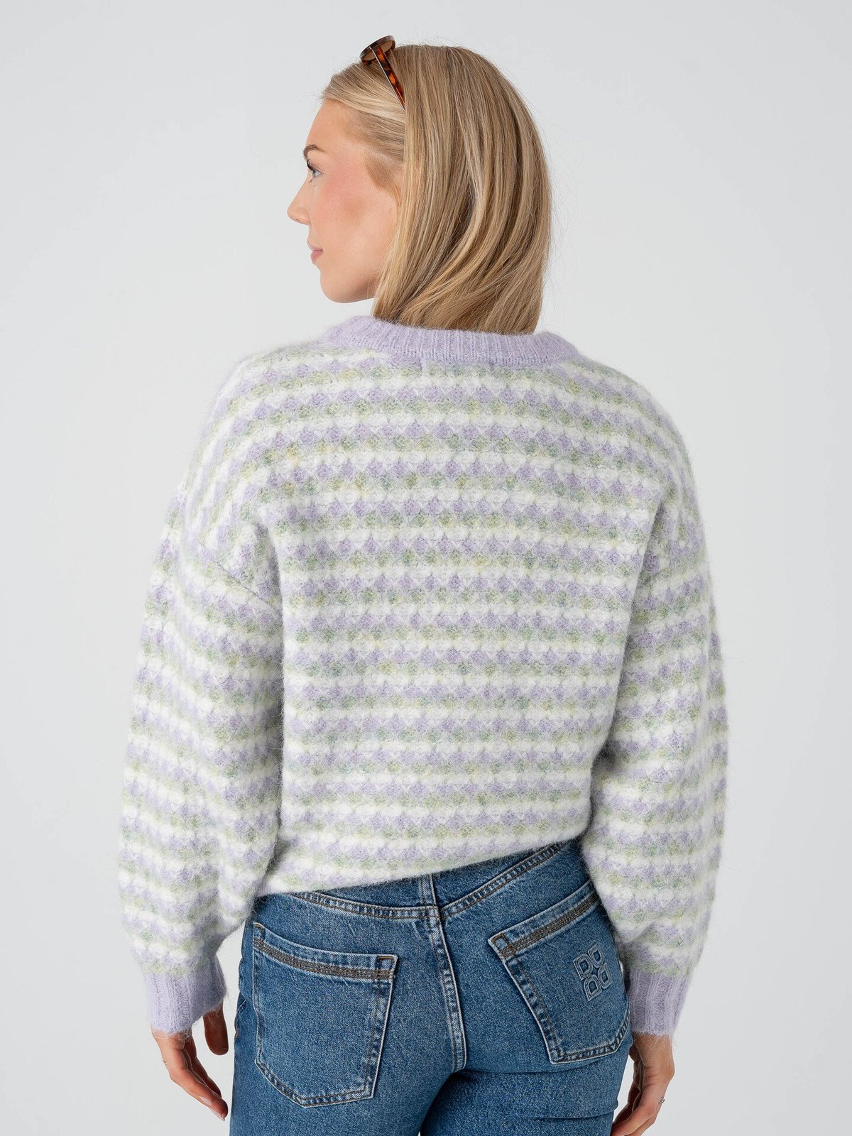 A-View Sassi Knit Pullover Green / Purple