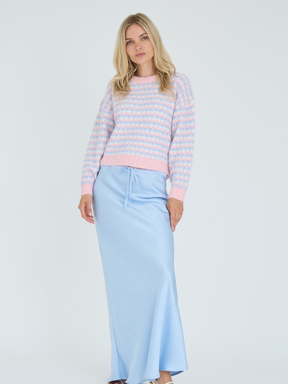 A-View Sassi Knit Pullover Rose / Blue