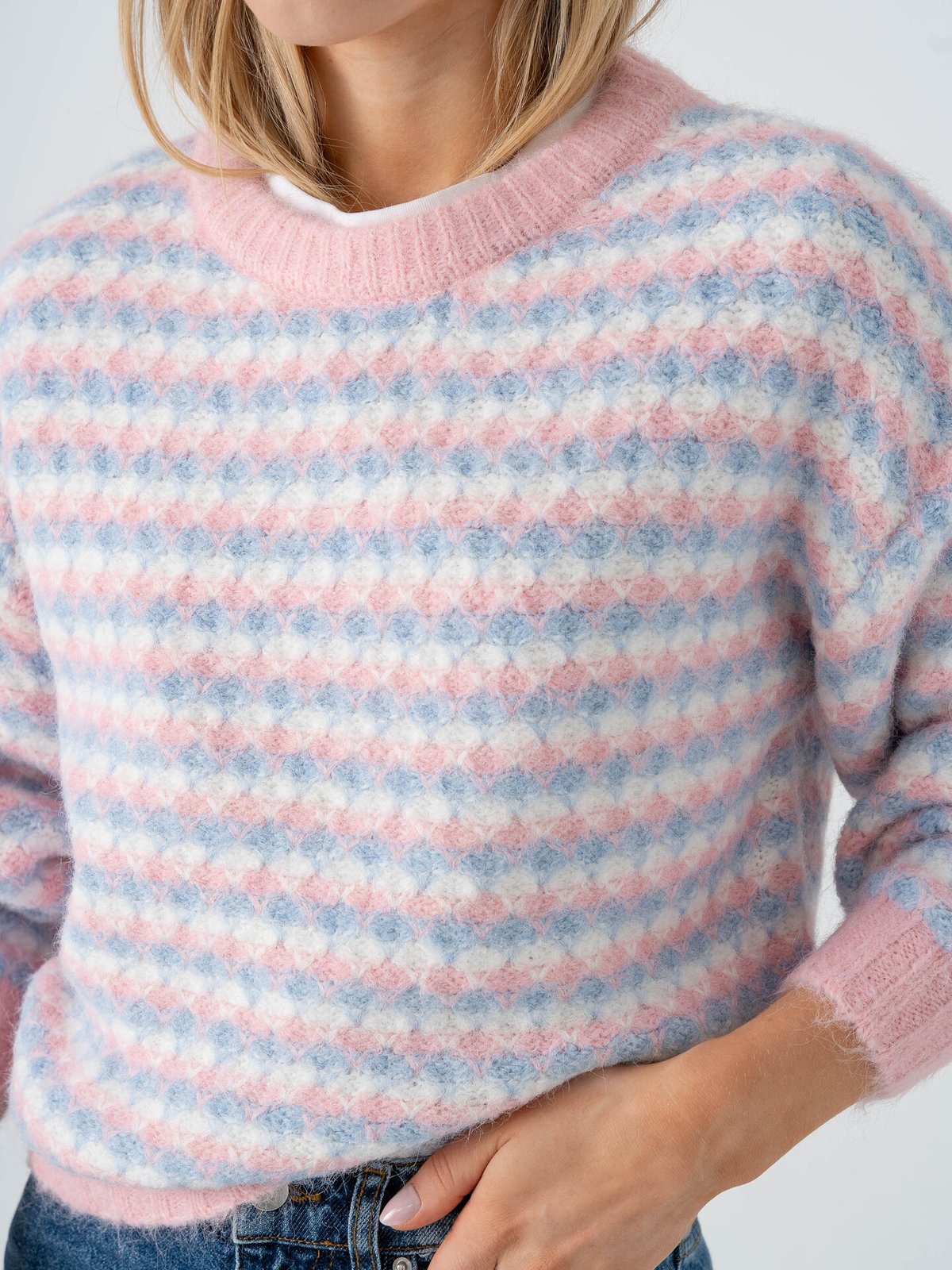 A-View Sassi Knit Pullover Rose / Blue